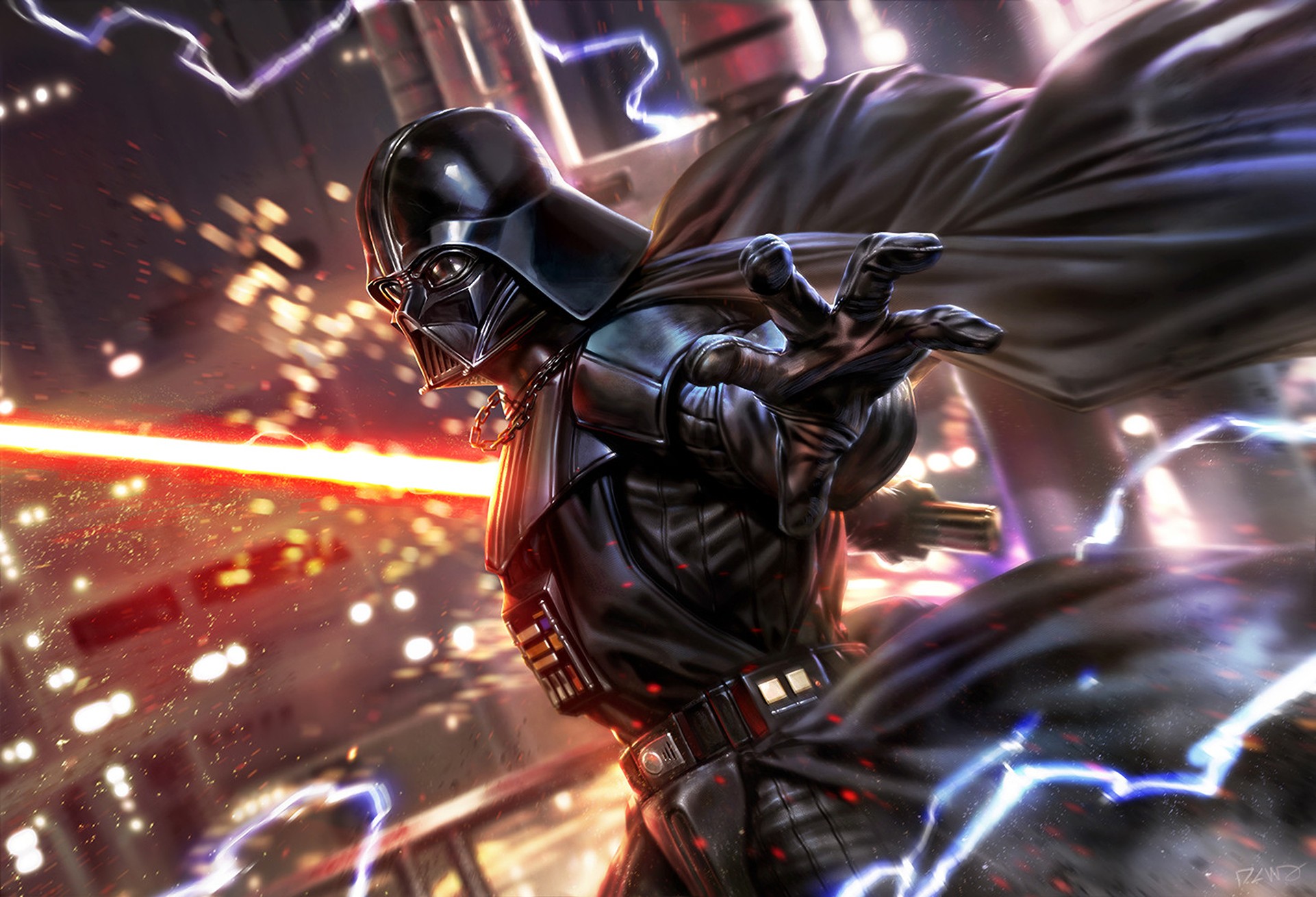 darth vader fan art digital art star wars wallpaper
