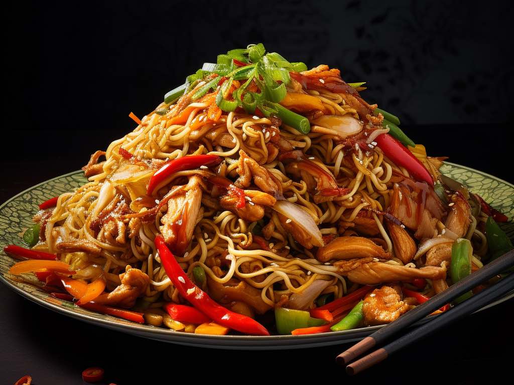 Exploring the Irresistible Delight of Chicken Hakka Noodles