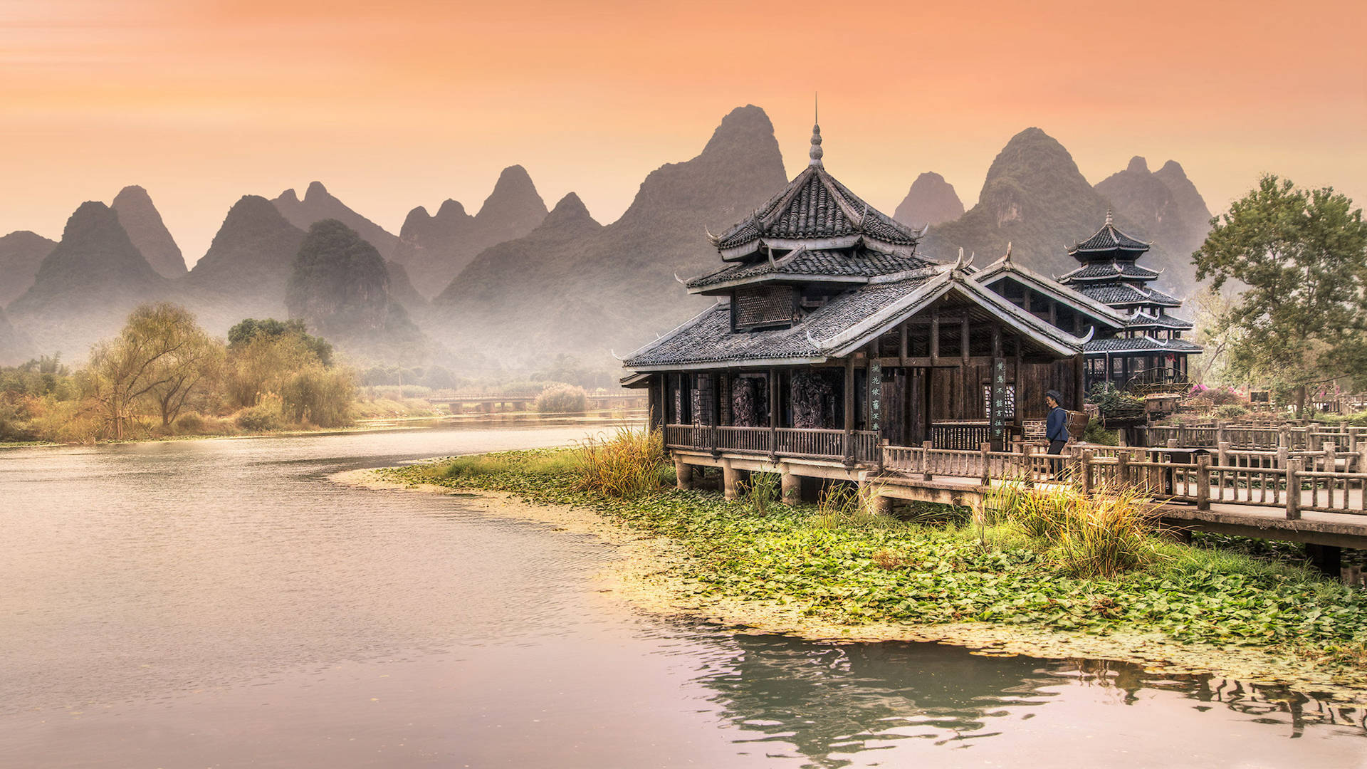 Chinese House Wallpaper