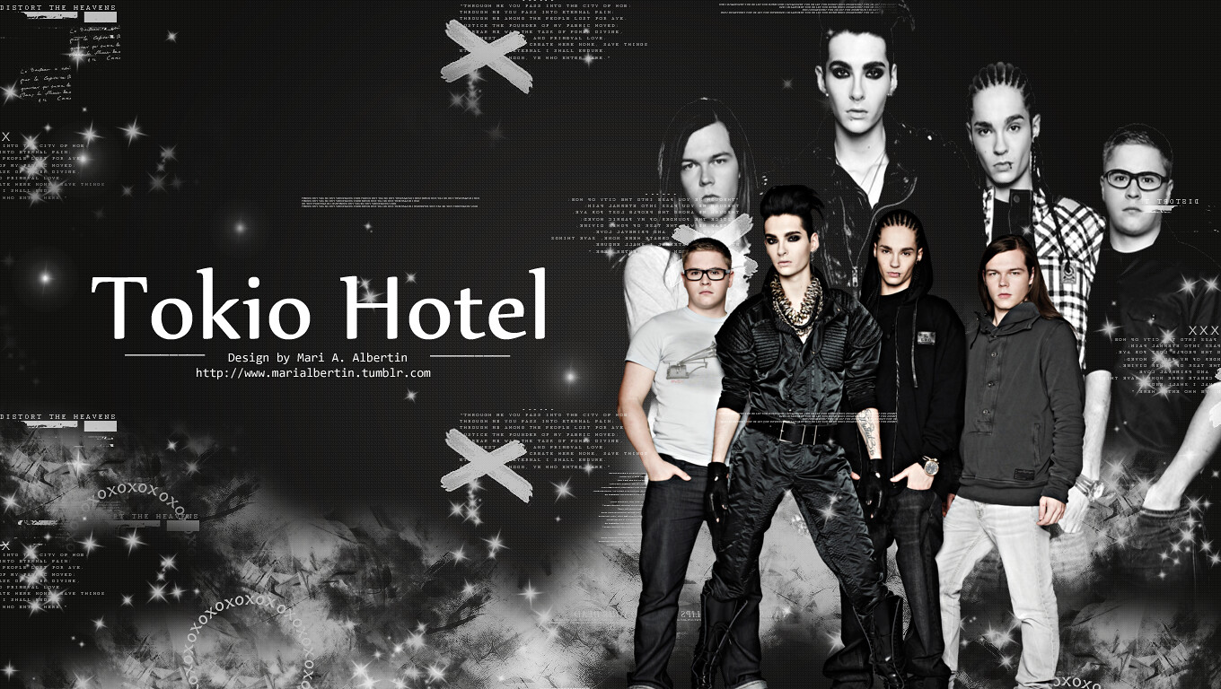Wallpaper Tokio Hotel. Meu pc tava precisando de um papel d
