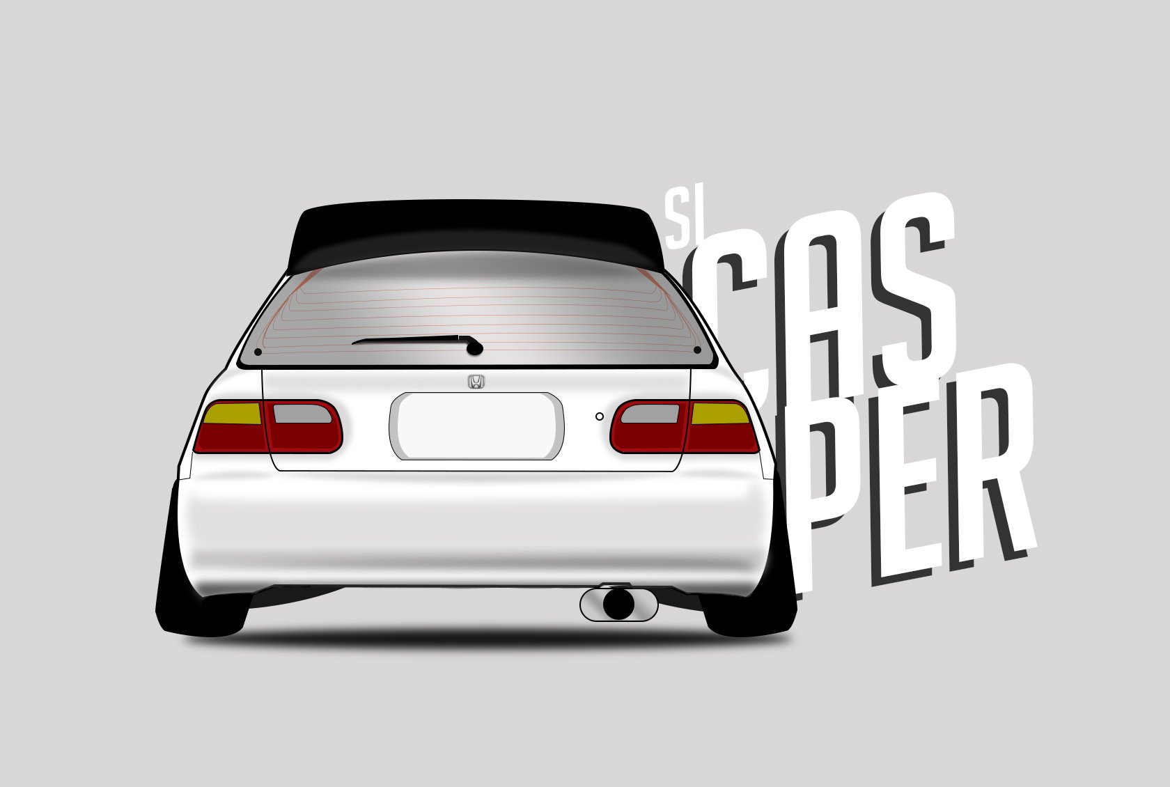 Narendra S.Kencana Casper.. .. #Honda #civic #sr3 #hatchbacksociety #oldbutgold #artwork #illustration