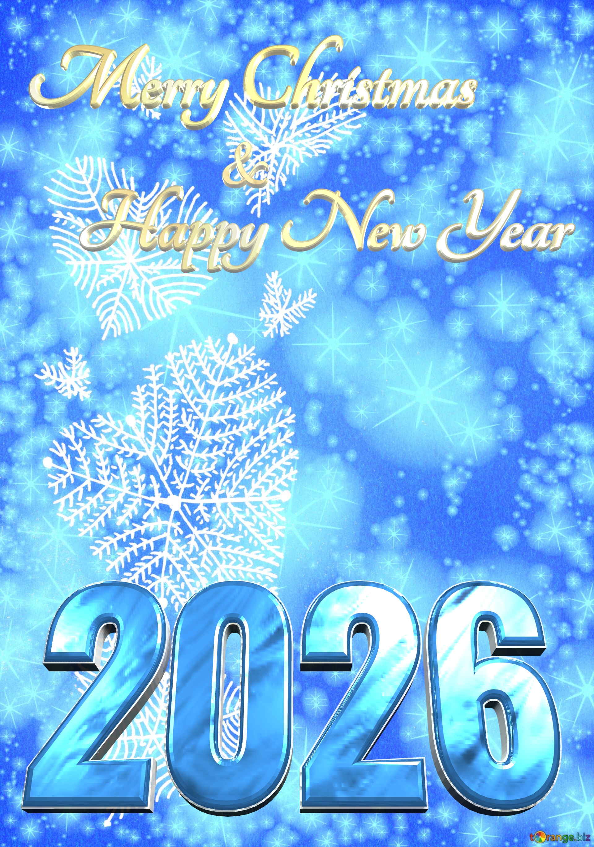 2026 Merry Christmas And Happy New Year Free Image