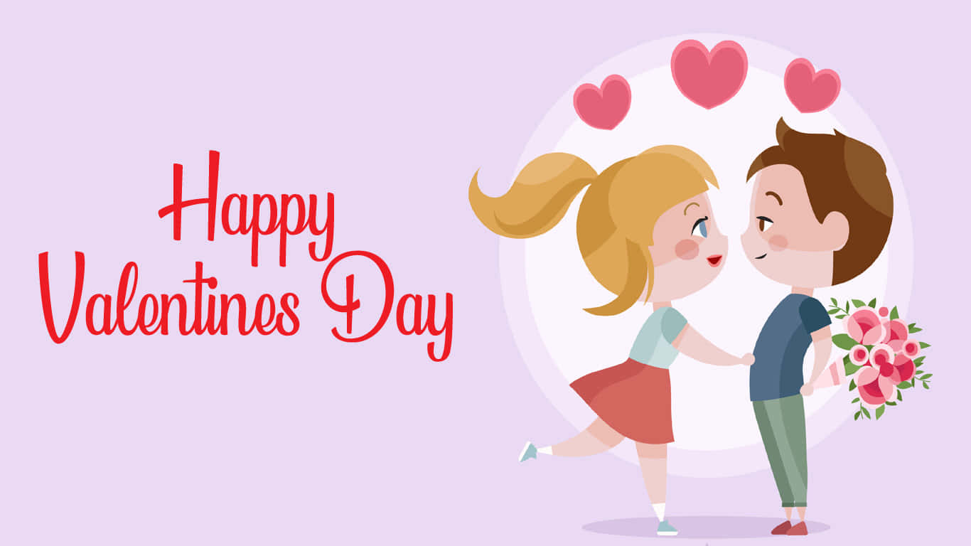 Cute Happy Valentine Day Wallpaper