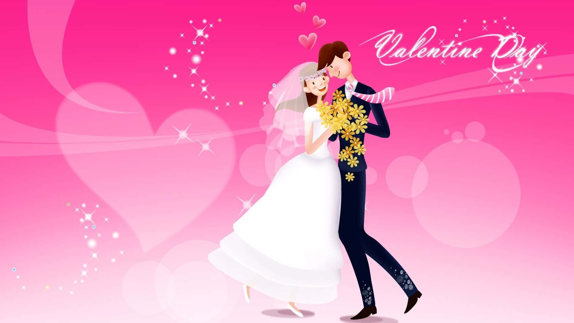 Download Wedded Couple Valentines Day Background