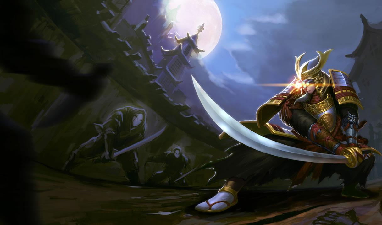Samurai Master Yi Splash Art of Legends Wallpaper