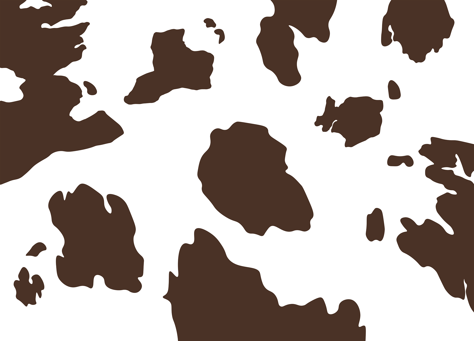 Cowhide Mural, Cow Print Wallpaper for Walls