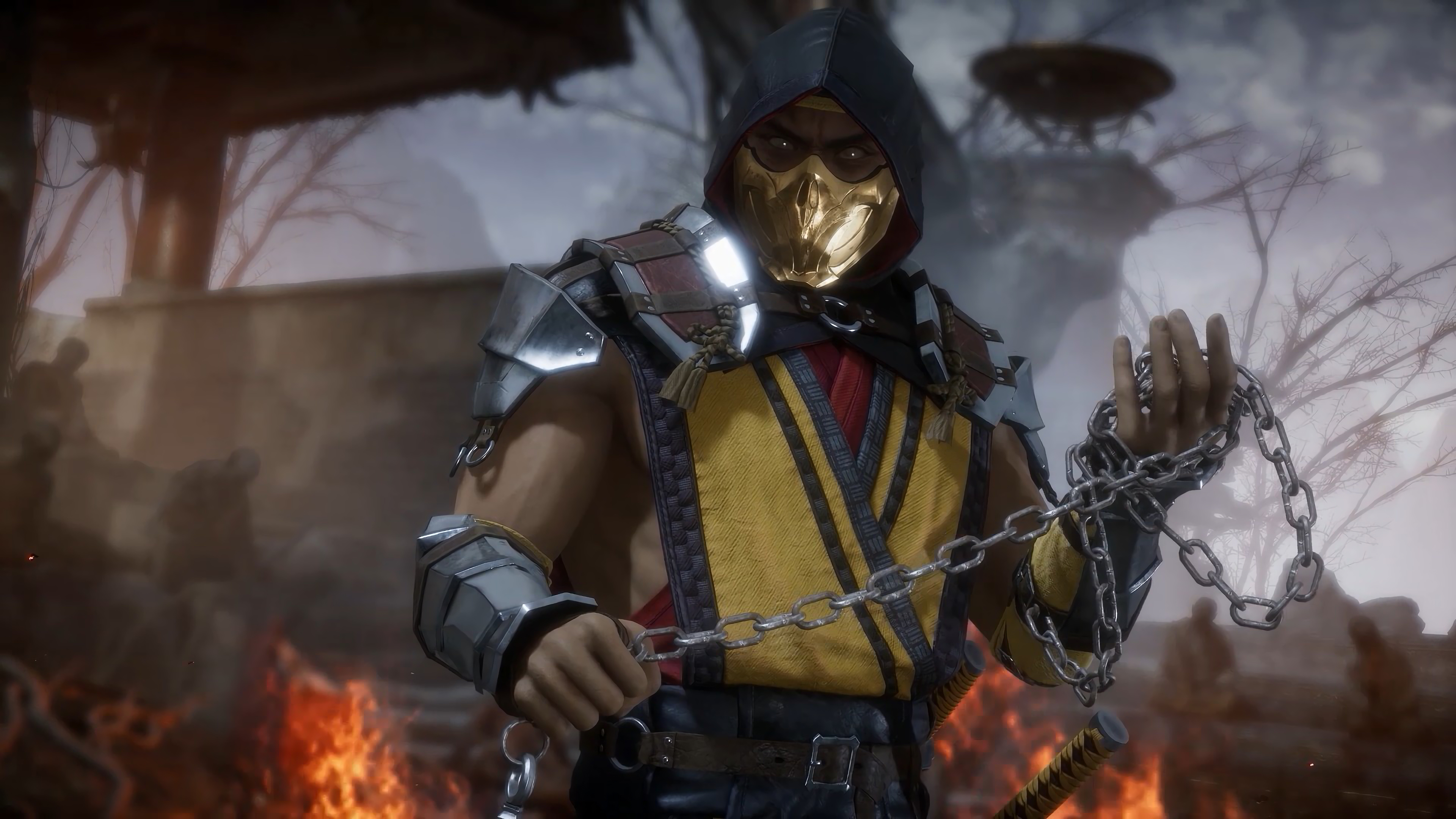 Scorpion Mortal Kombat 11 4K Wallpaper