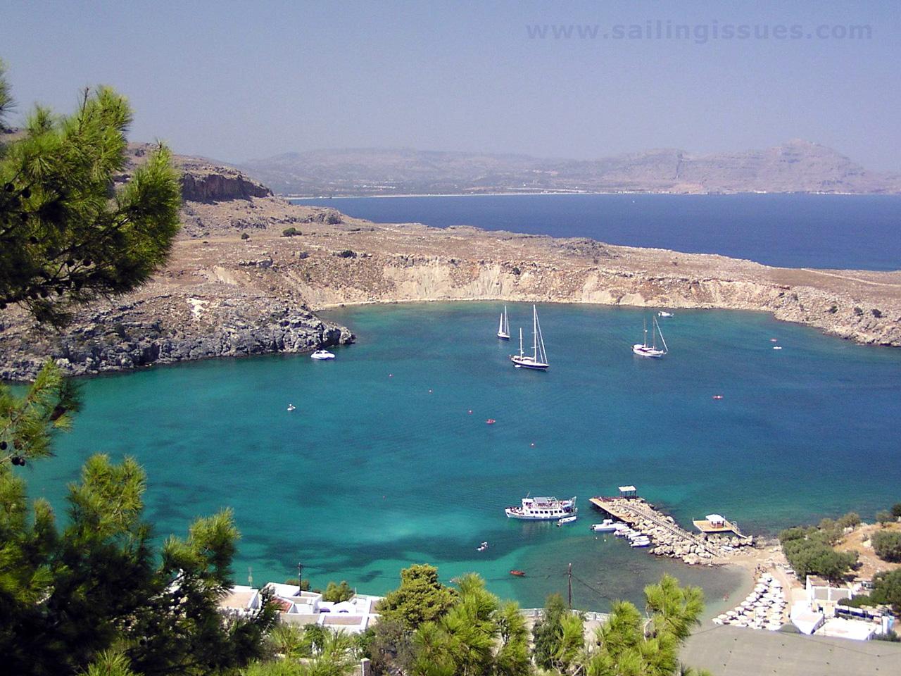 Rhodes Lindos x 960 desktop wallpaper