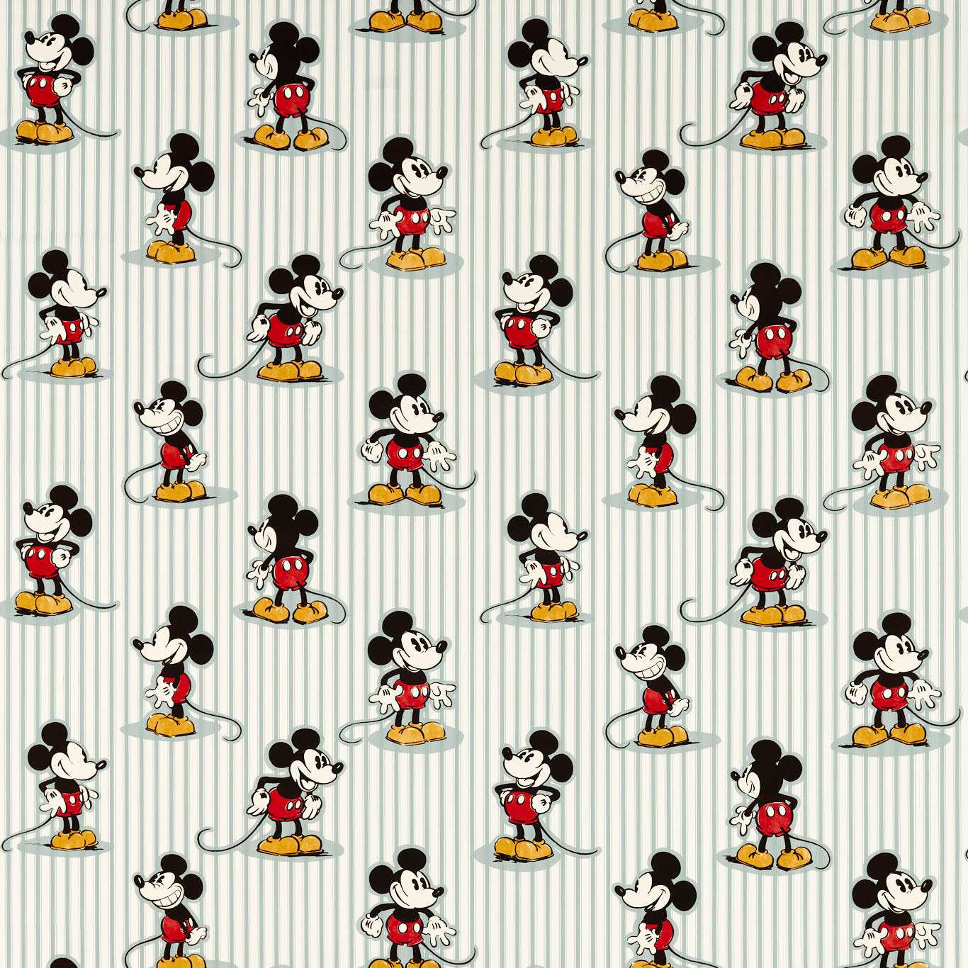 Mickey Stripe Fabric