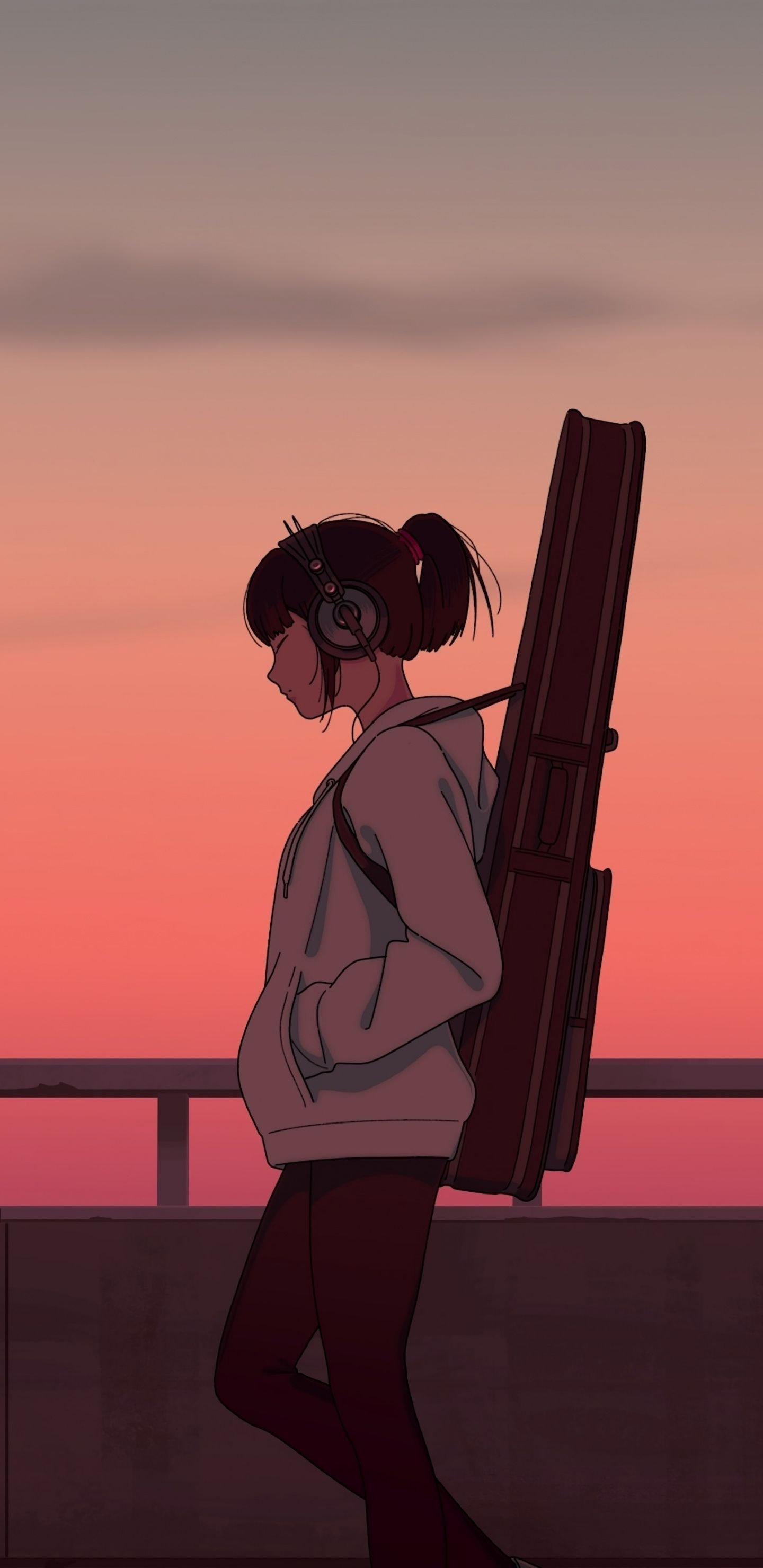 Anime boy with guitar Wallpaper Download