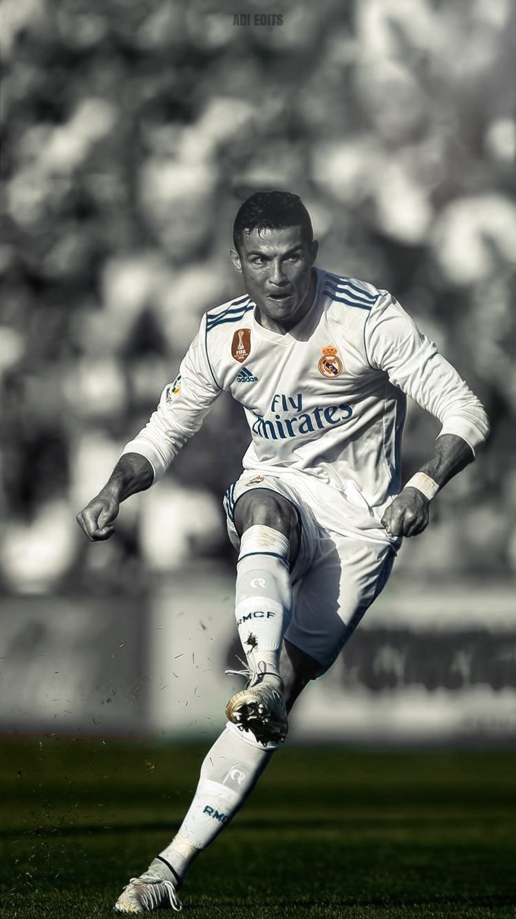 white Cristiano Ronaldo Wallpaper