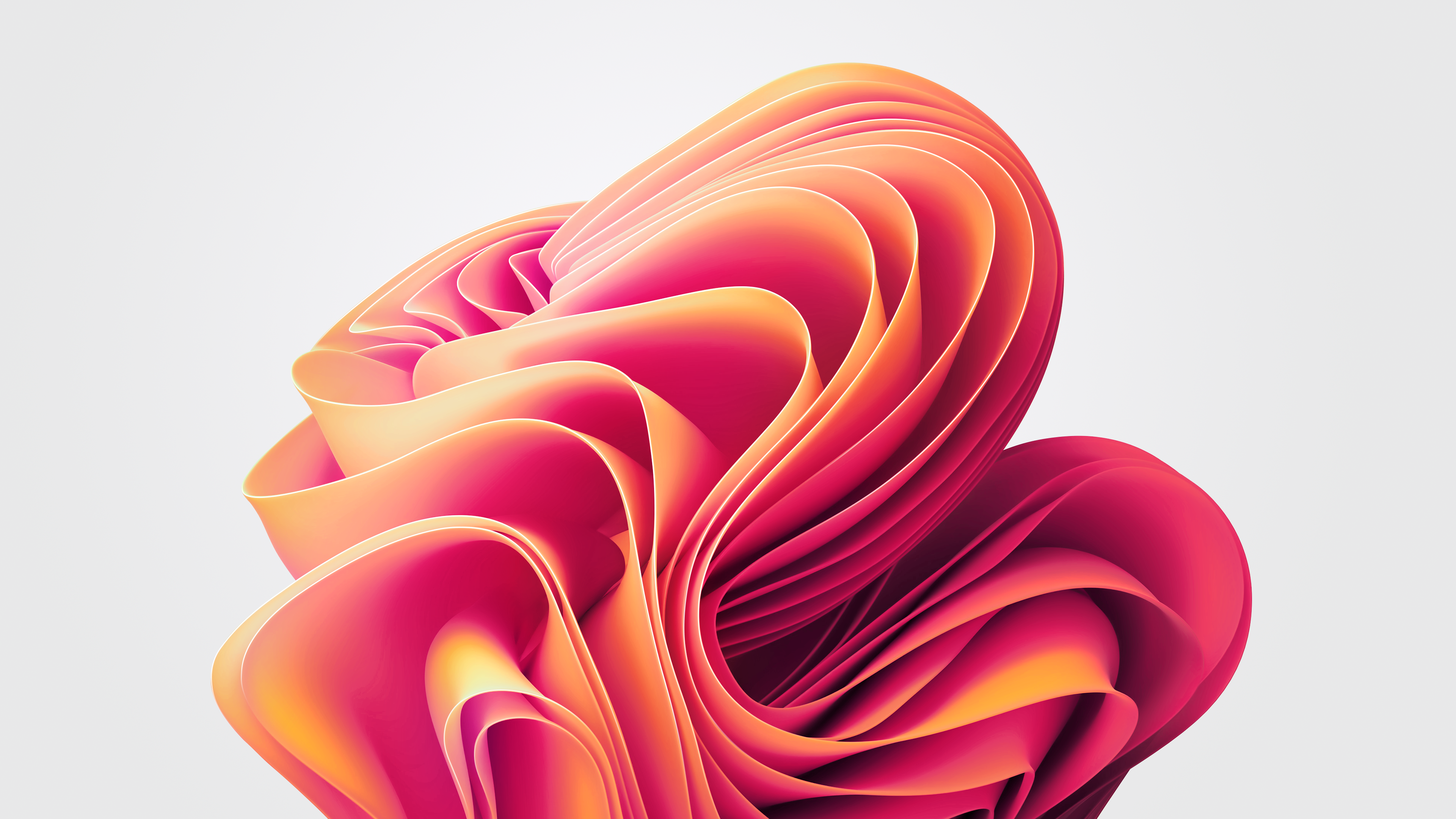 Windows 11 Wallpaper 4K, Orange abstract, Stock