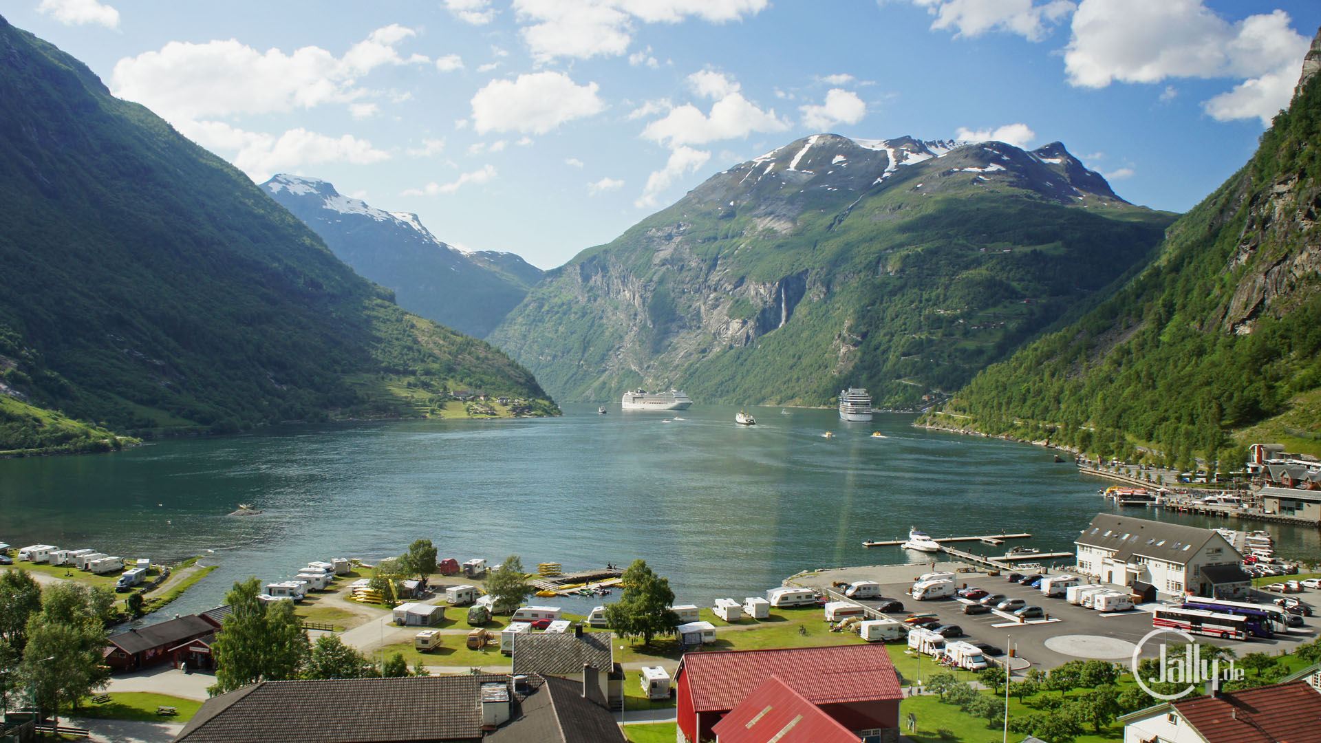 The AIDA at Geirangerfjord / Geiranger