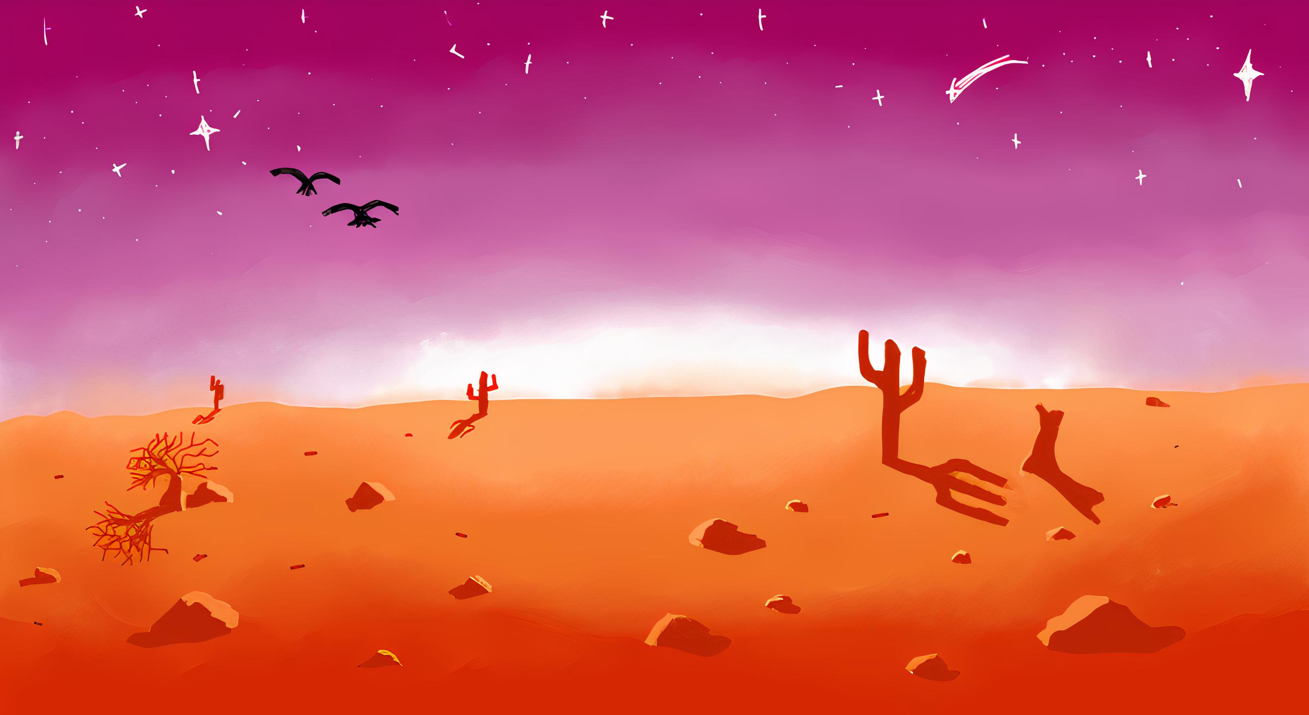 Increased The Resolution Of The Lovely Lesbian Desert Themed Wallpaper Made By U EnbyReptilian So I Could Use It For A Pc Background Original Post R SubtleLGBTbackground Comments Gvjagq