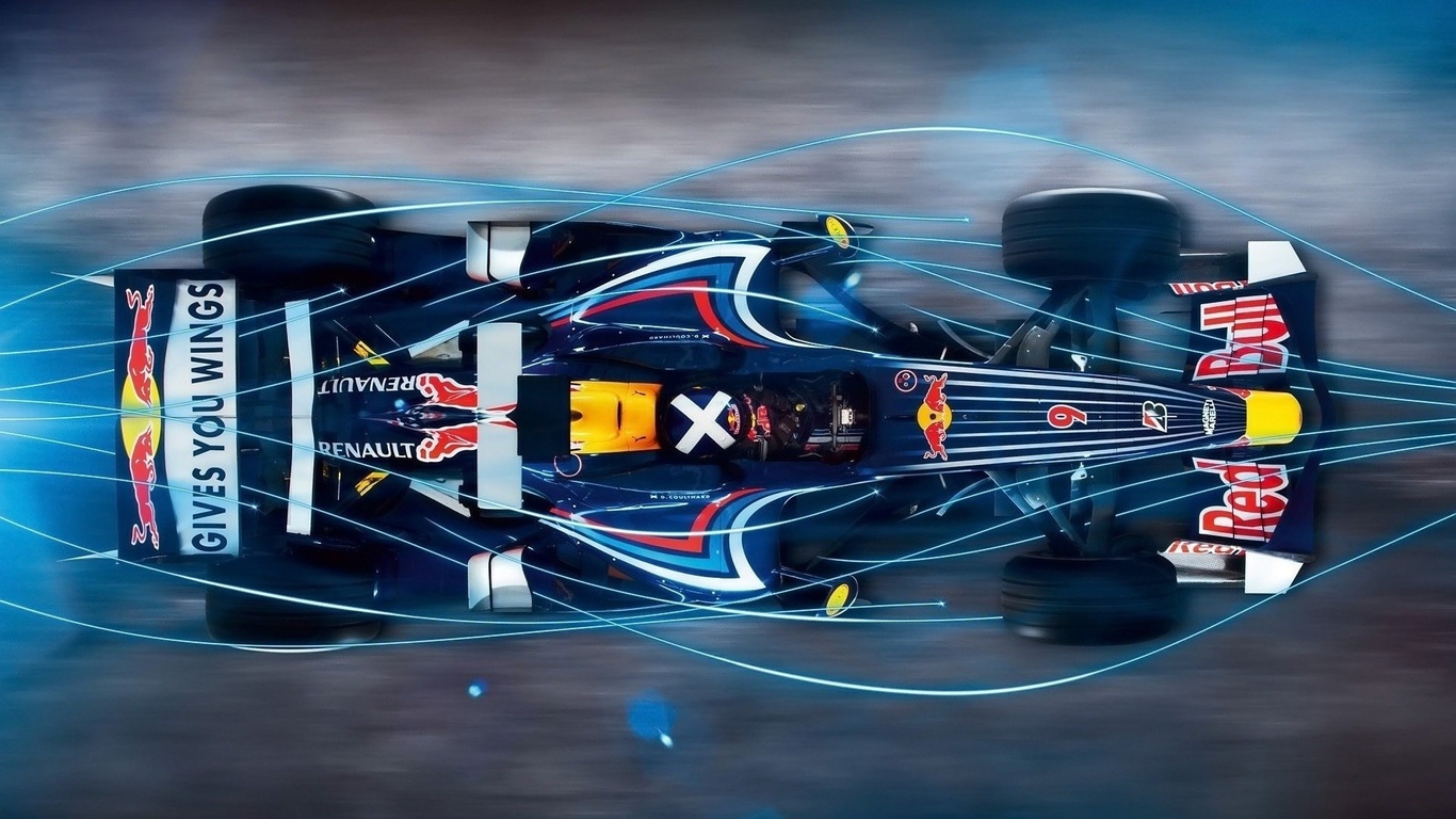 car, Formula 1, Red Bull, Red Bull Racing, digital art, cyan HD Wallpaper