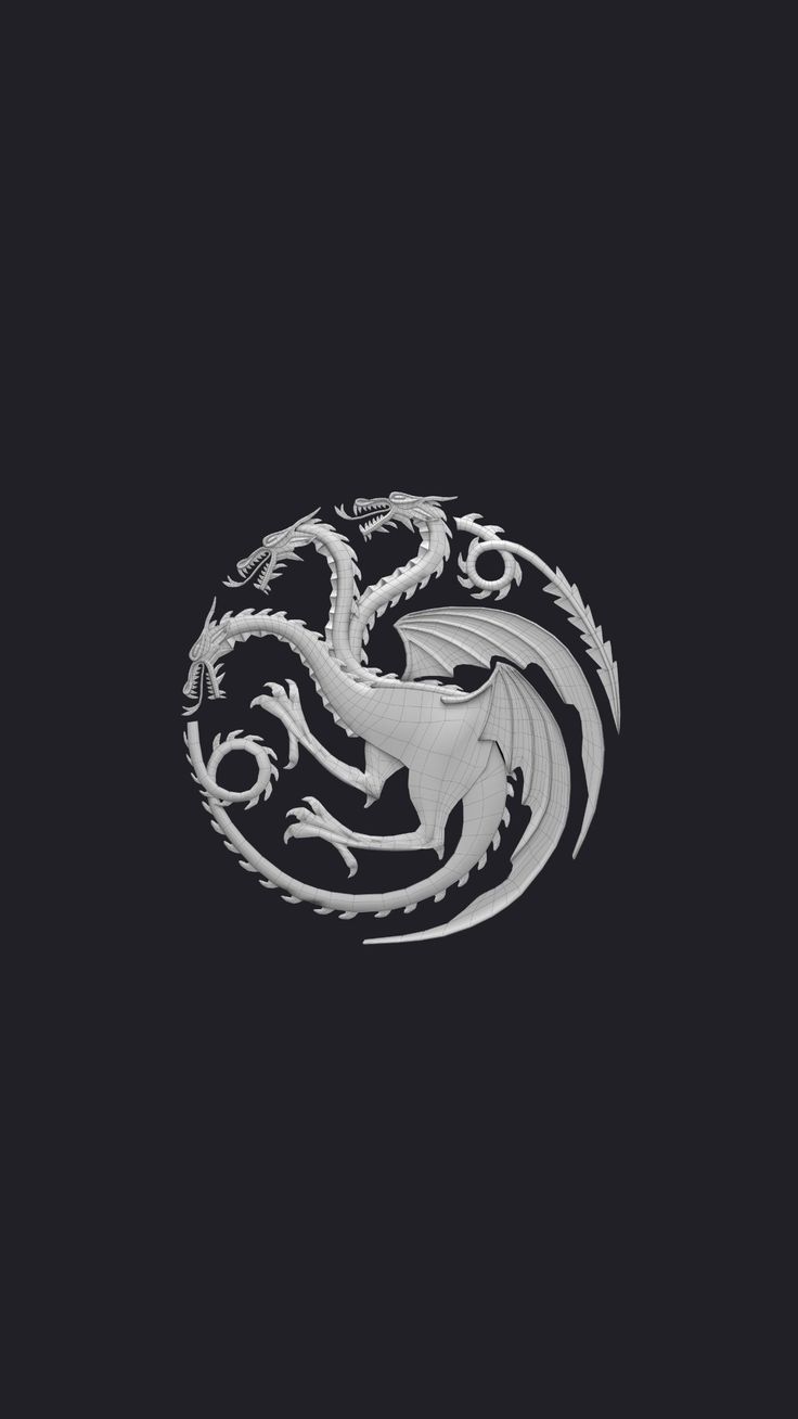 Targaryen logo dark blue background