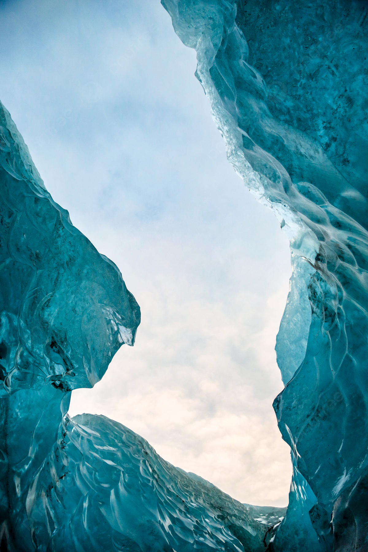 Icelandic Glacier Crack Ice Background Wallpaper Image For Free Download