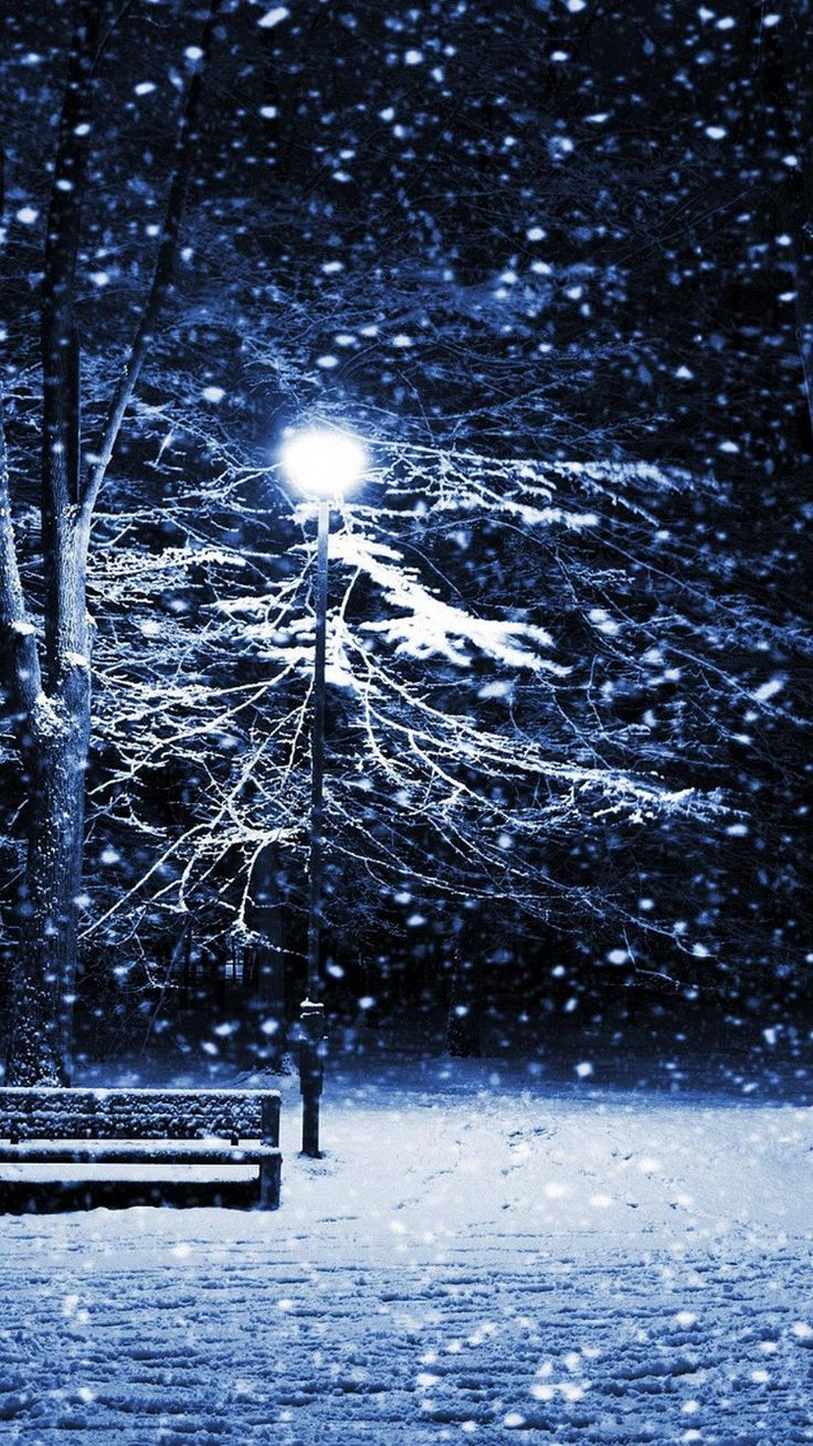 Snow Park Bench Light Pole Wallpaper / Snow Park Bench Light Pole Wallpaper/. Giáng Sinh, Wattpad