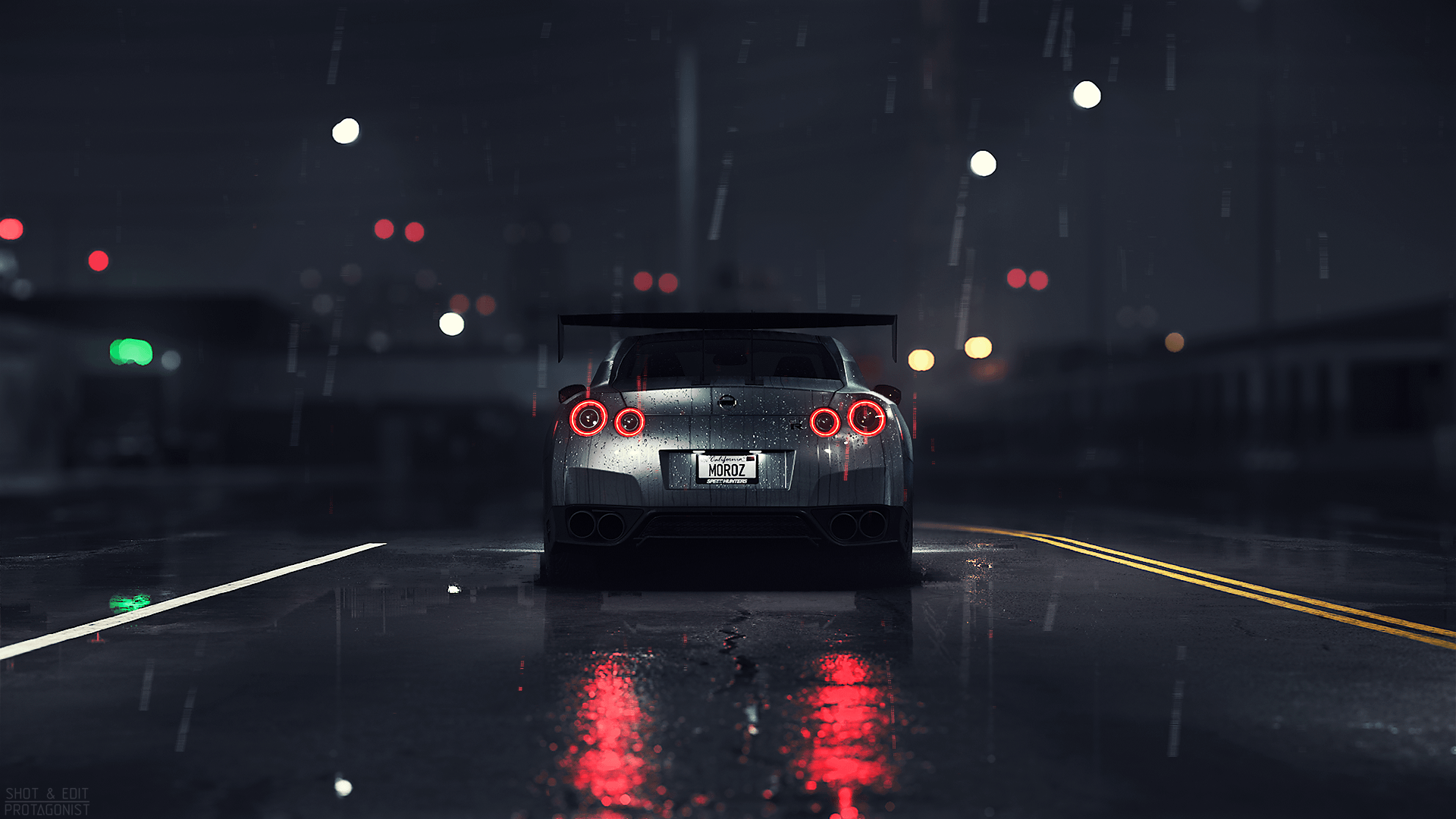 Rainy Night (Nissan GT R. NFS 2015)