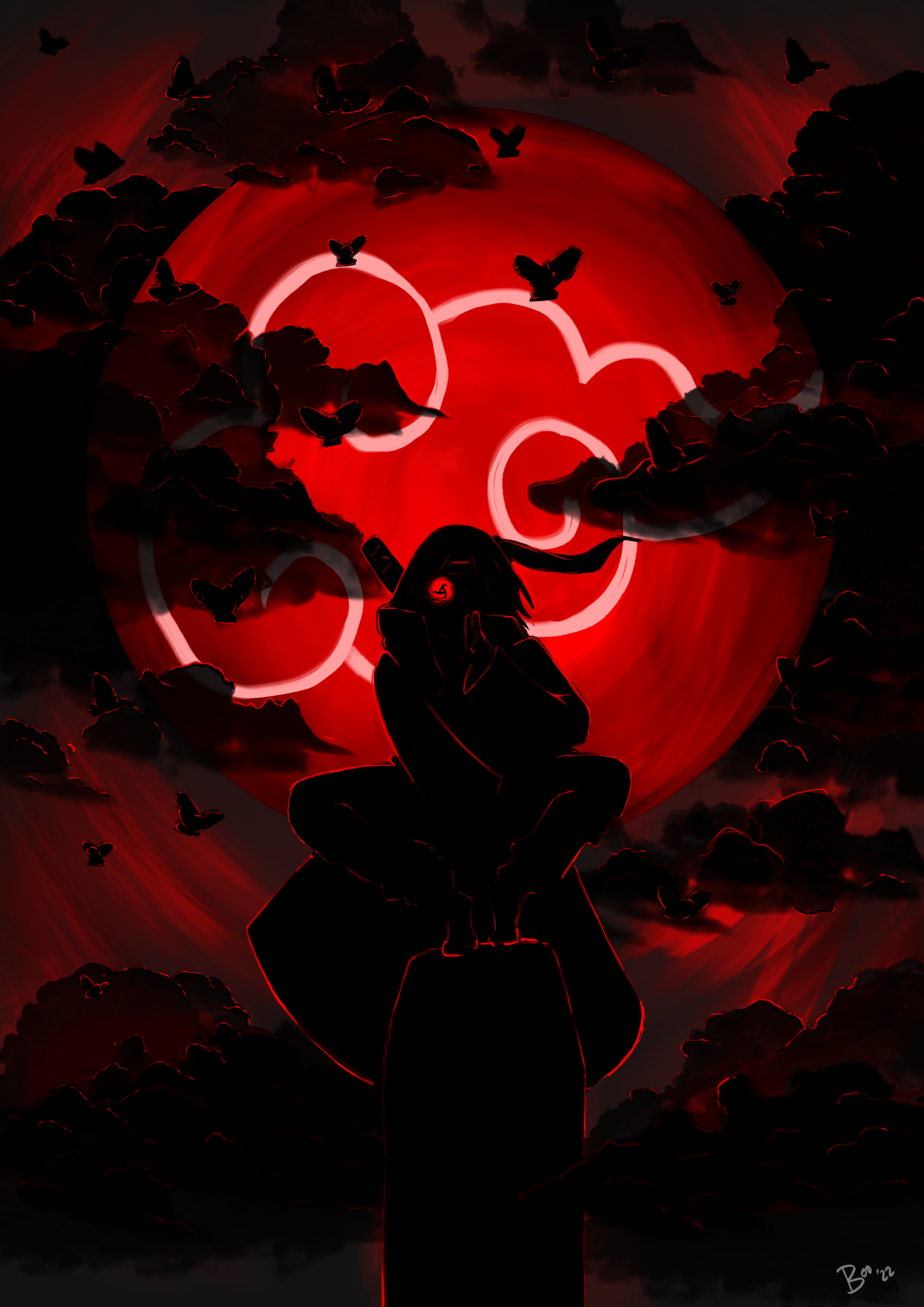 Itachi Uchiha Blood Moon by BoopsieBoo on Newgrounds