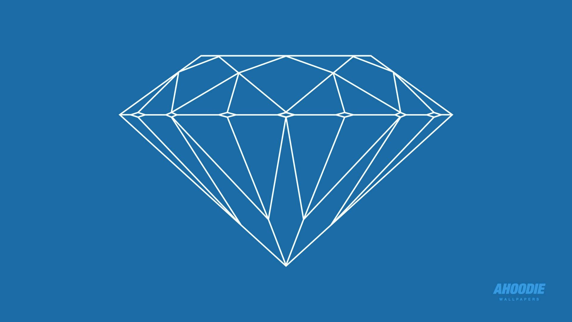 Download Diamond Supply Co In Blue Wallpaper