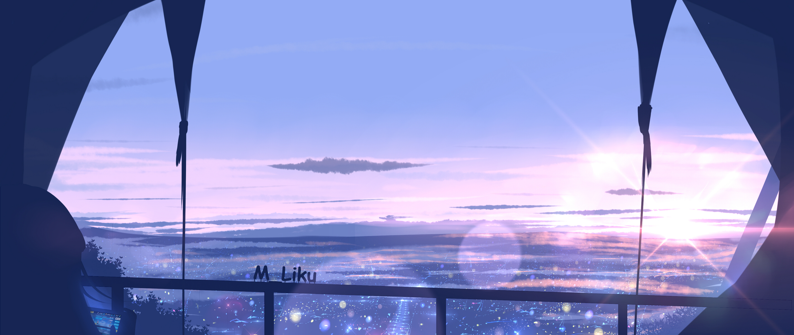 Scenery View From Window Anime 4k Wallpaper, 2560x1080 Resolution HD 4k Wallpaper, Image, Background, Photos and Picture