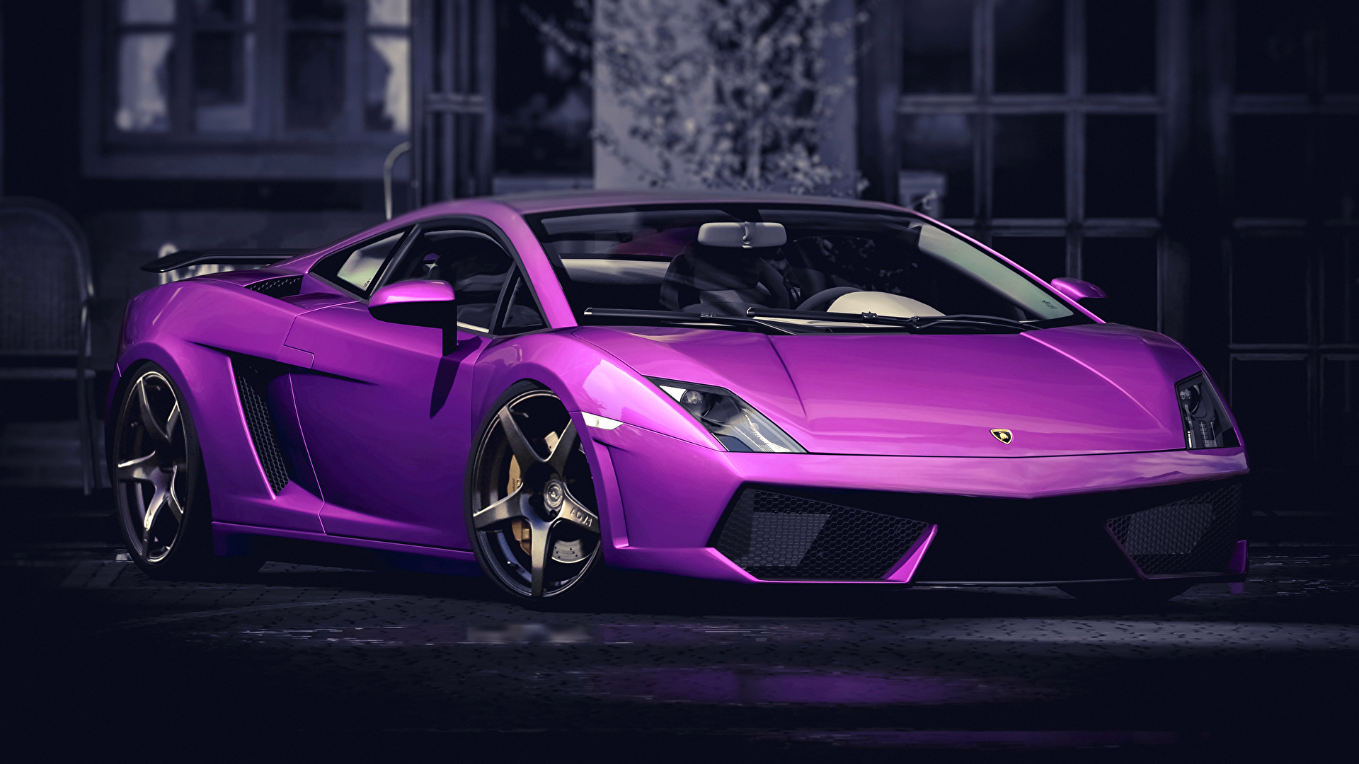 Wallpaper Lamborghini Gallardo Superleggera Violet Cars 1920x1080