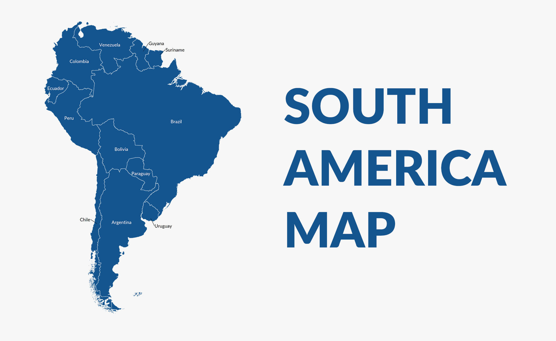 Download Minimalistic South America Map Wallpaper