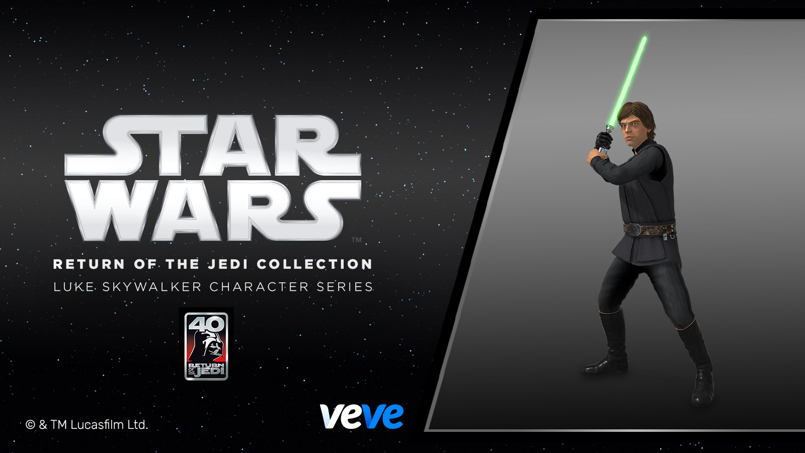 Star Wars™: Return of the Jedi Luke Skywalker Character Series Digital Collectibles