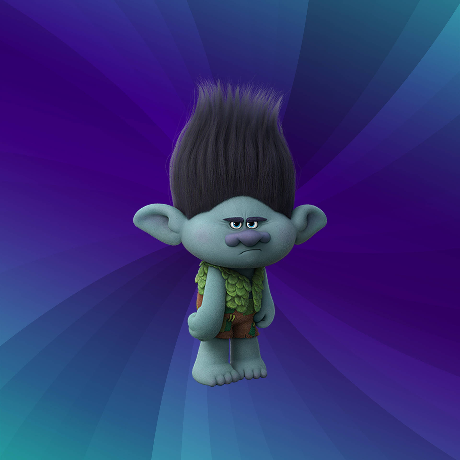 Download Grumpy Troll Branch Wallpaper