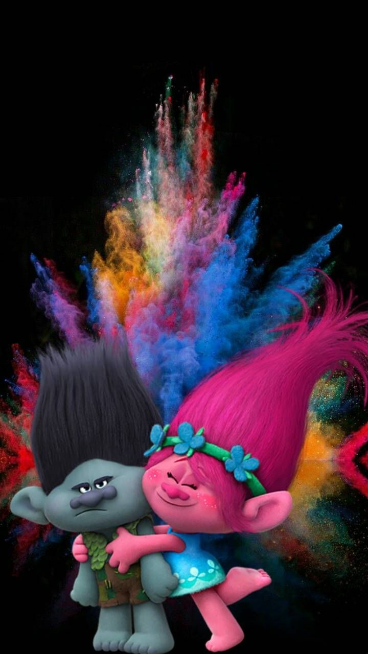 Download Trolls Wallpaper by Chucho76 now. Browse millions of popular trol. Wallpaper iphone disney, Poppy and branch, Cute disney wallpaper