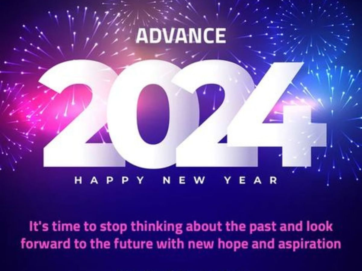 Advance New Year Wishes: Happy New Year 2024 wishes in Hindi and image