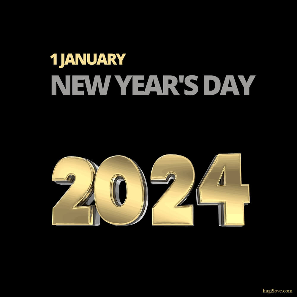 Happy New Year 2024 Background Image (Full HD)