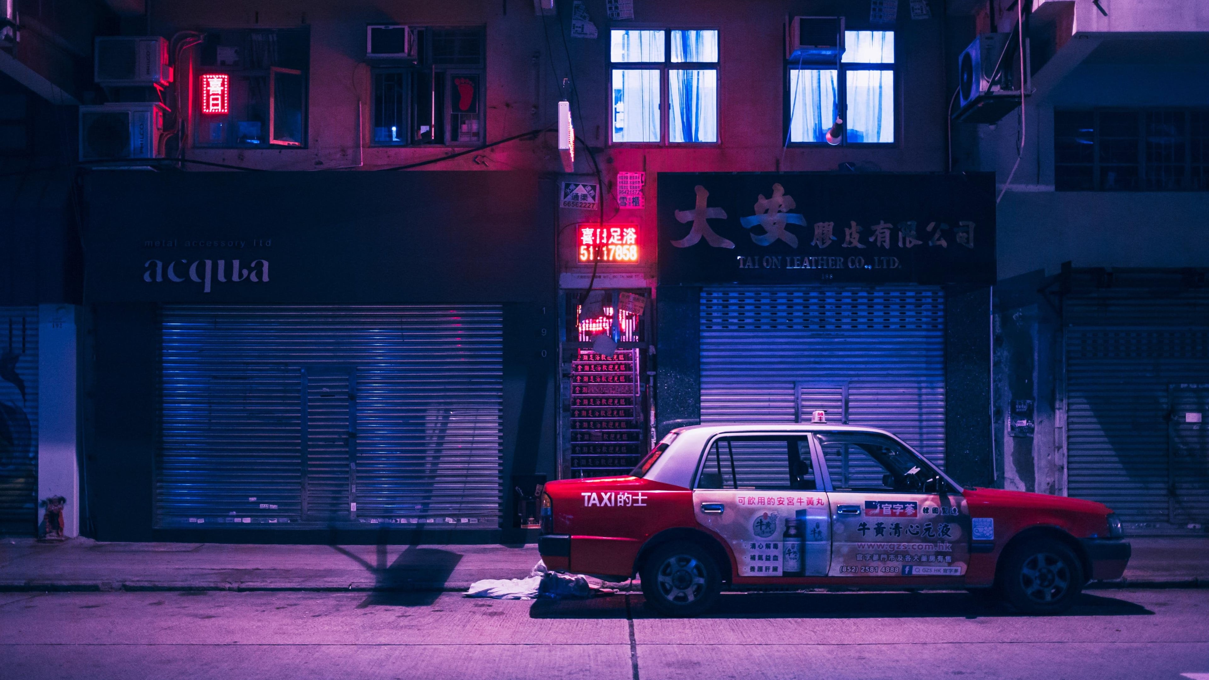 Chinese taxi. [3840x2160]