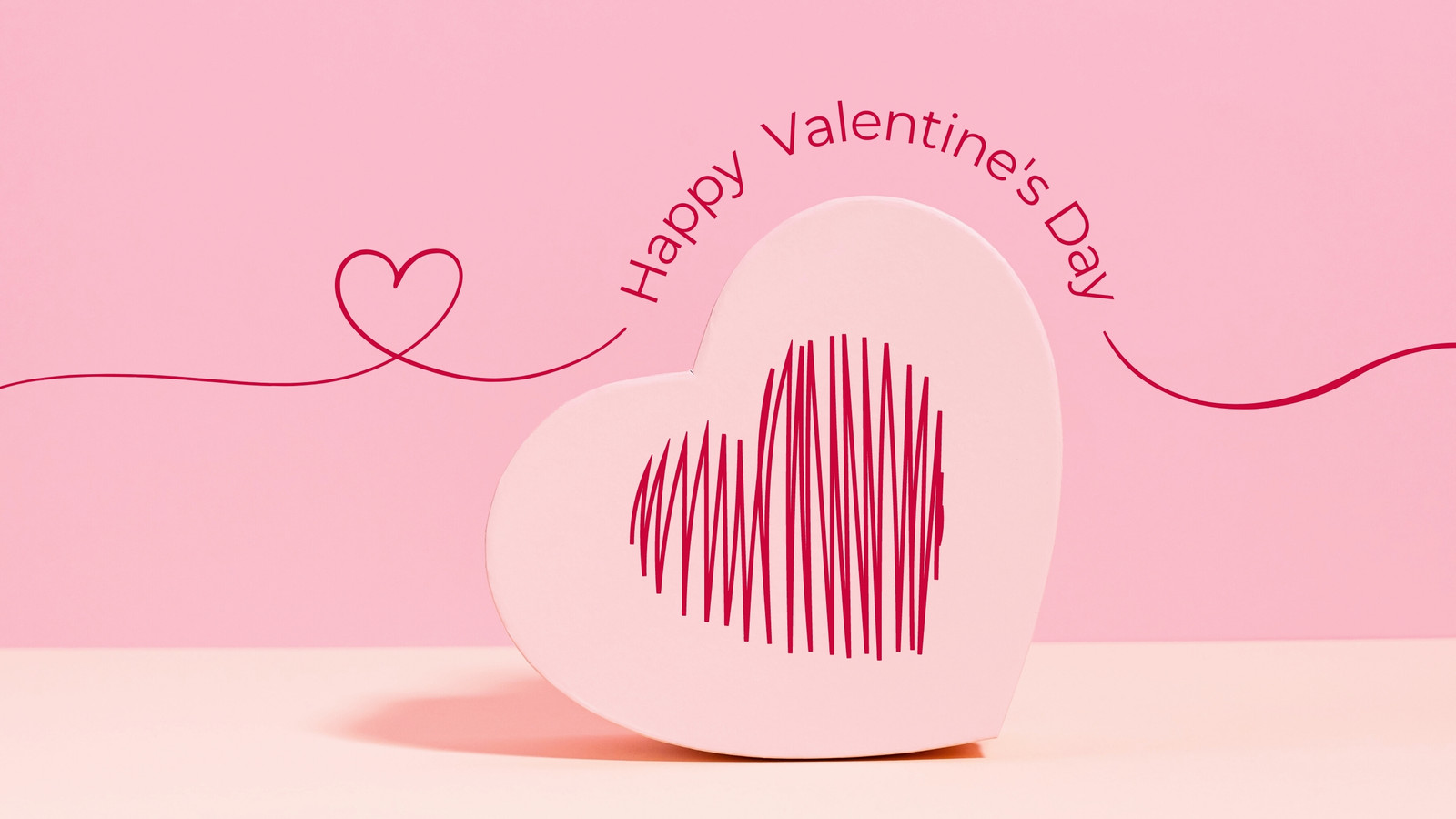 Valentine's Day Zoom virtual background