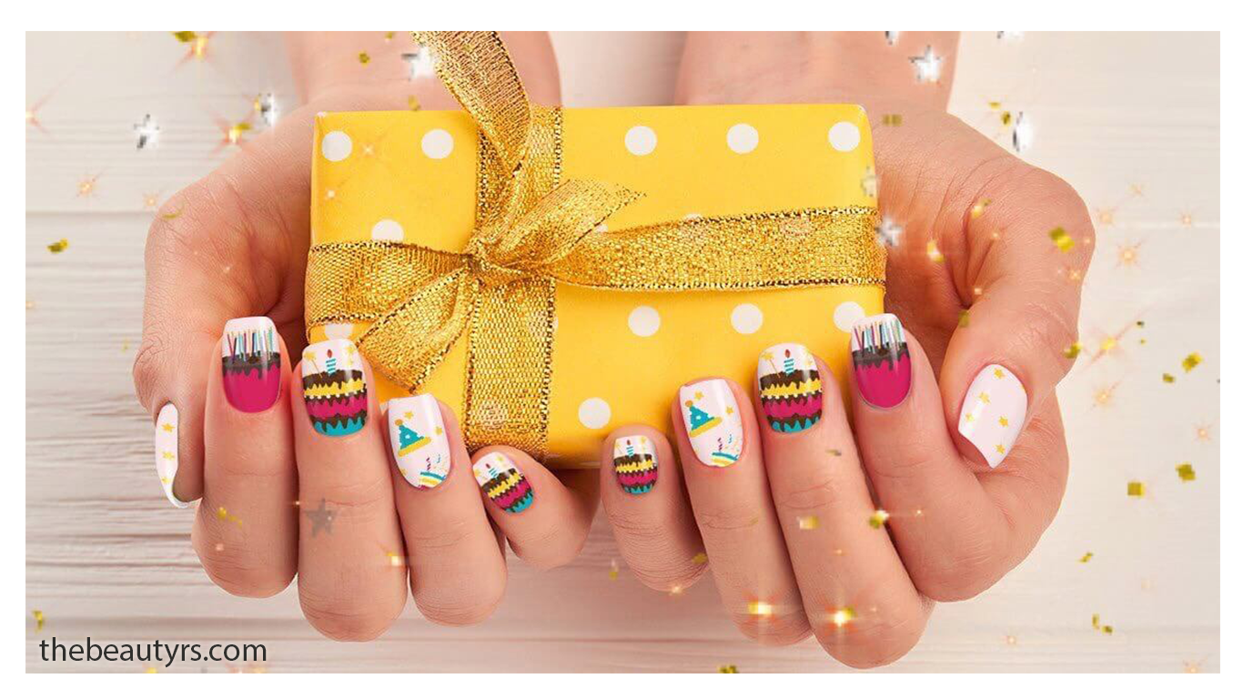 30+ Festive Birthday Nail Designs for your Special Day - Days Inspired