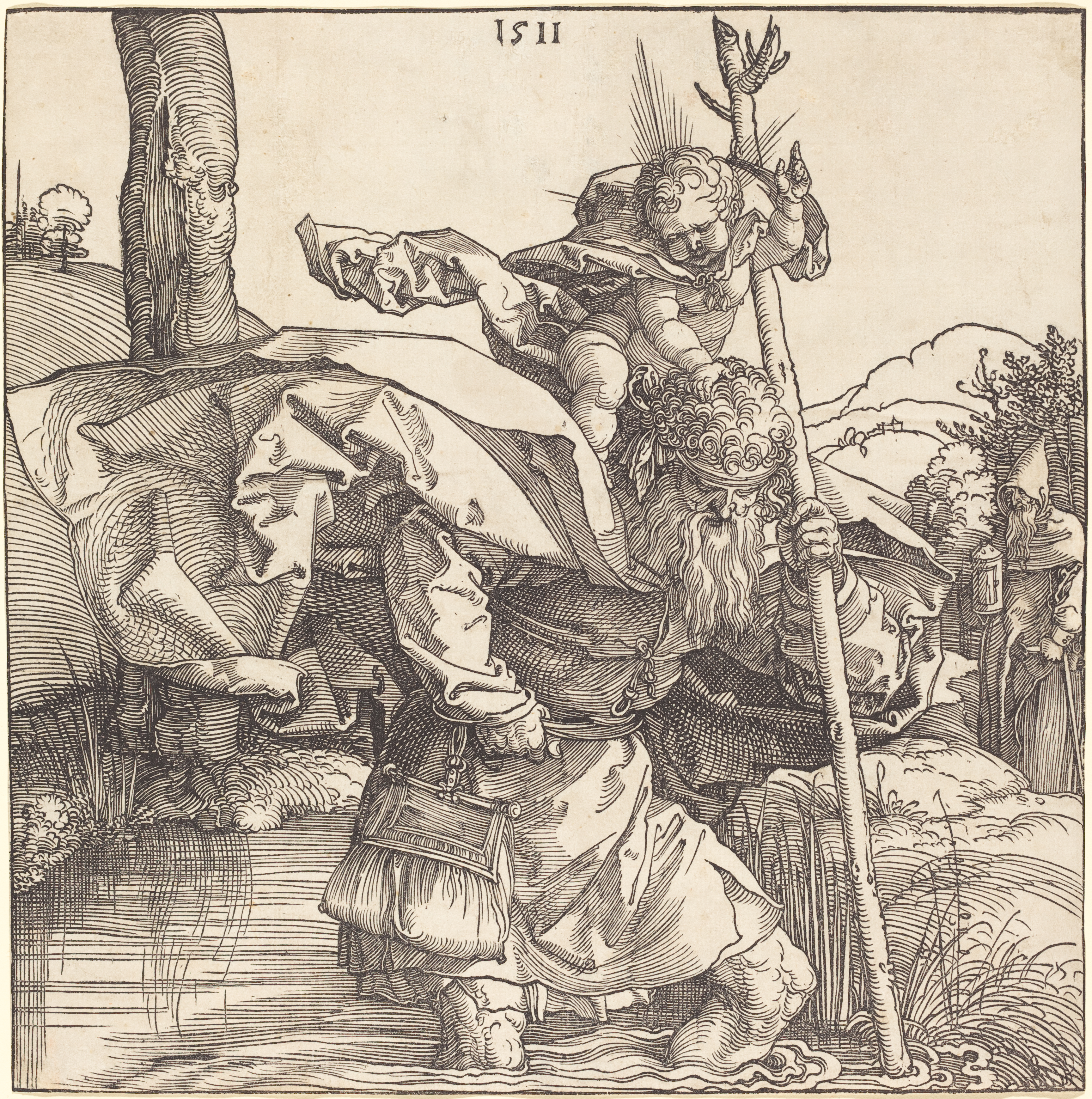 Albrecht Dürer, Saint Christopher, 1511, NGA