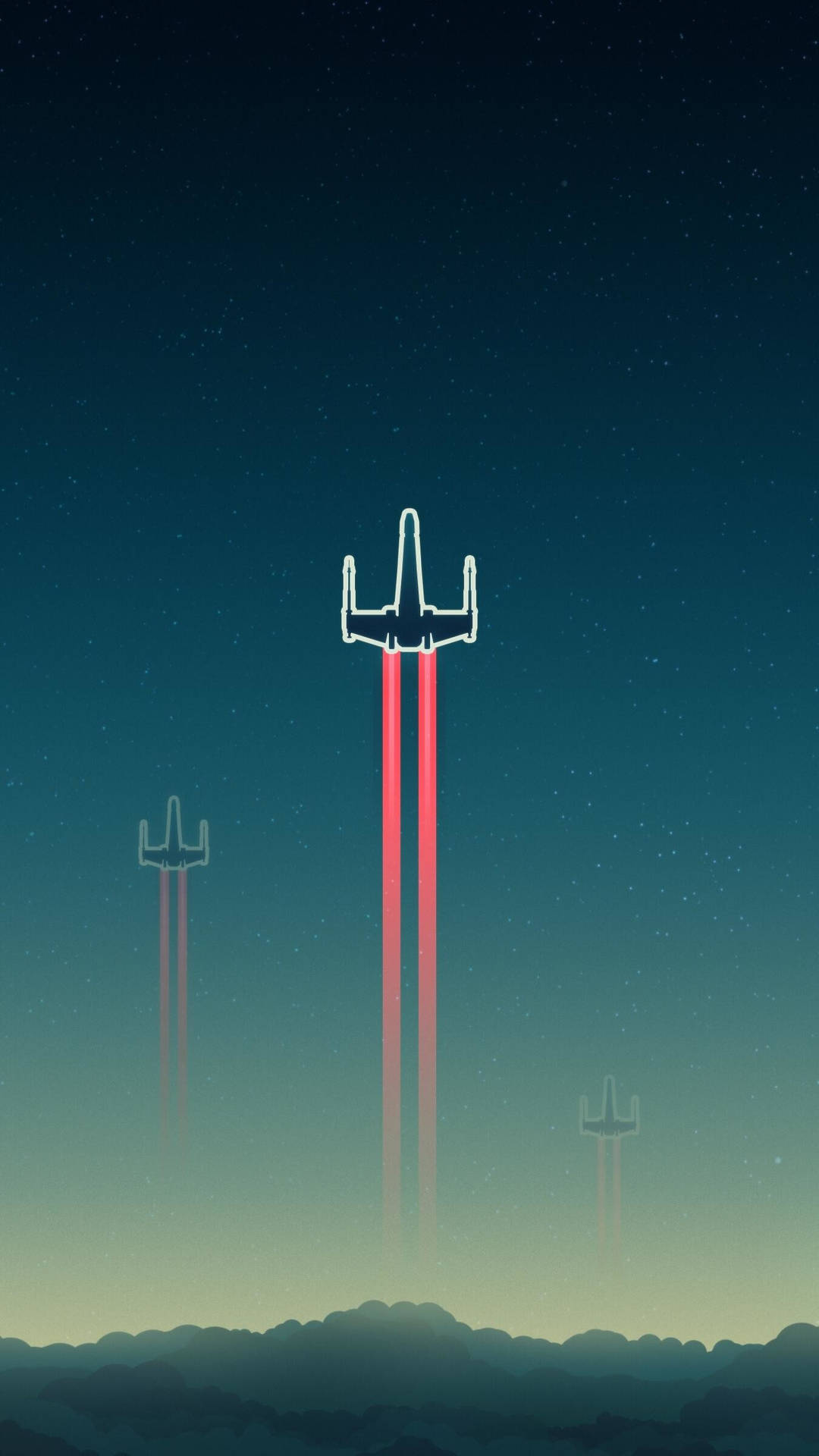 Download Star Wars iPad Minimalist Starfighters Wallpaper