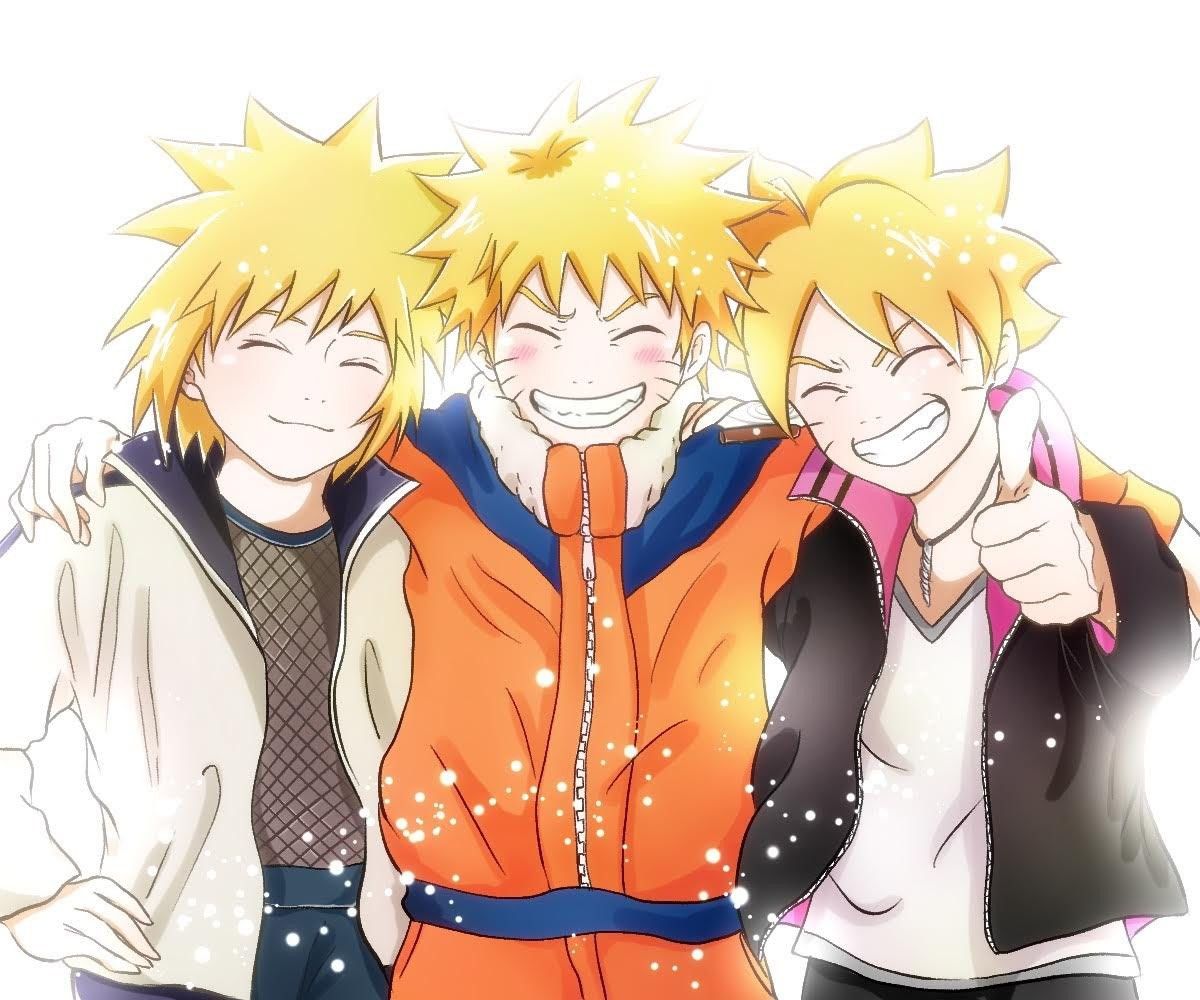 Minato, Naruto y Boruto. Naruto shippuden anime, Naruto shippuden characters, Anime naruto