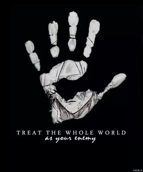 Treat the whole world as your enemy on Titan quote. Attack on titan anime, Attack on titan, Anime island