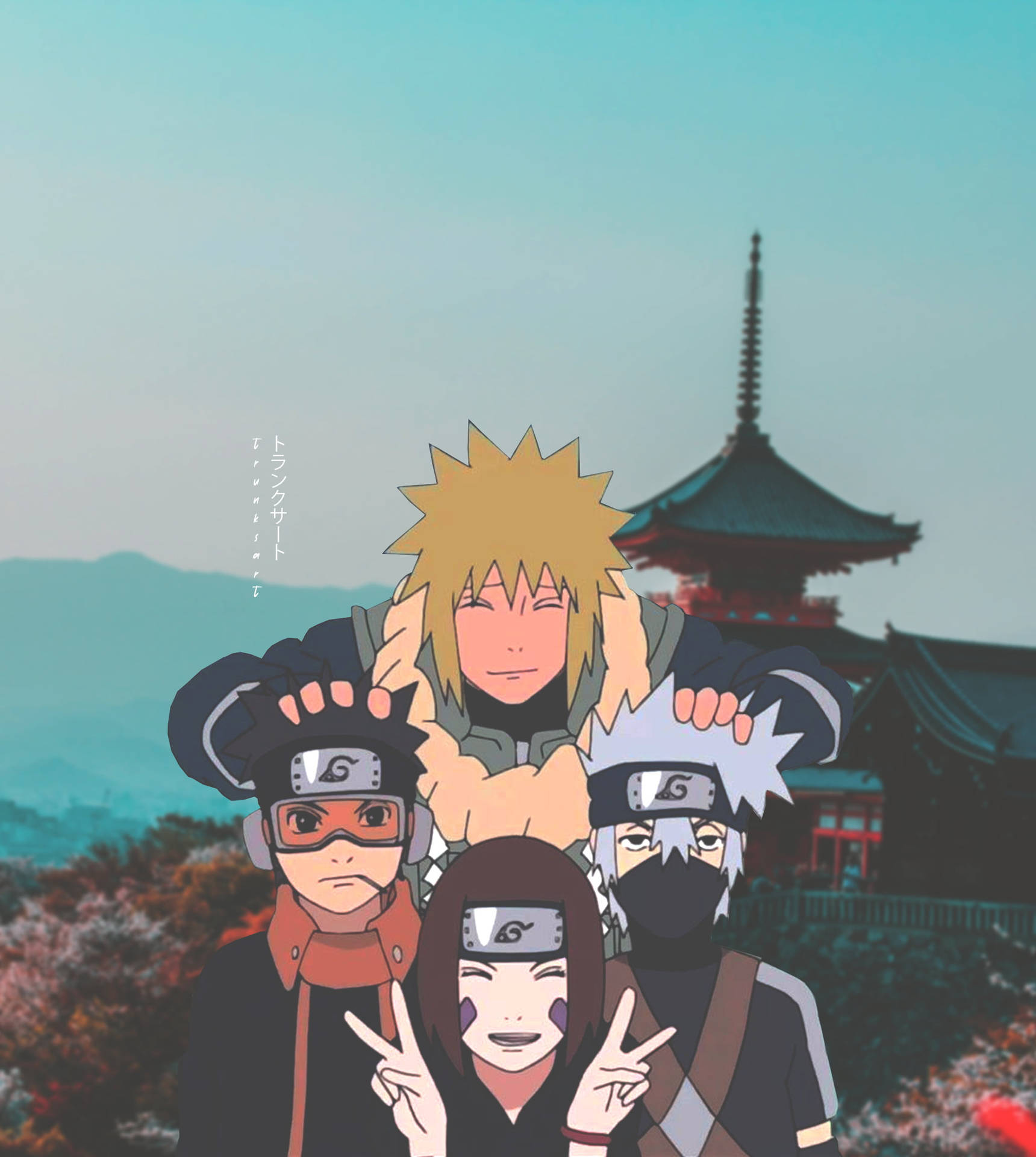 Download Naruto Team 7 Minato iPhone Wallpaper