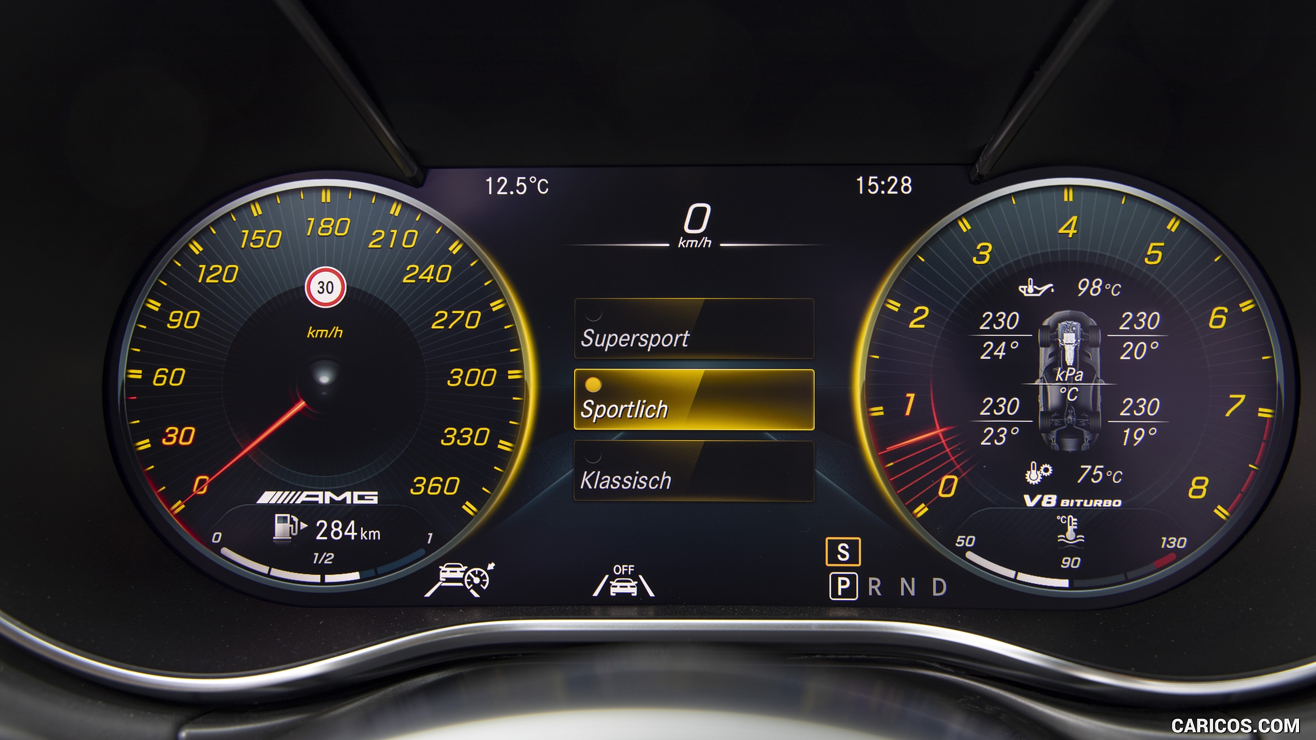 Mercedes AMG GT S Roadster Instrument Cluster