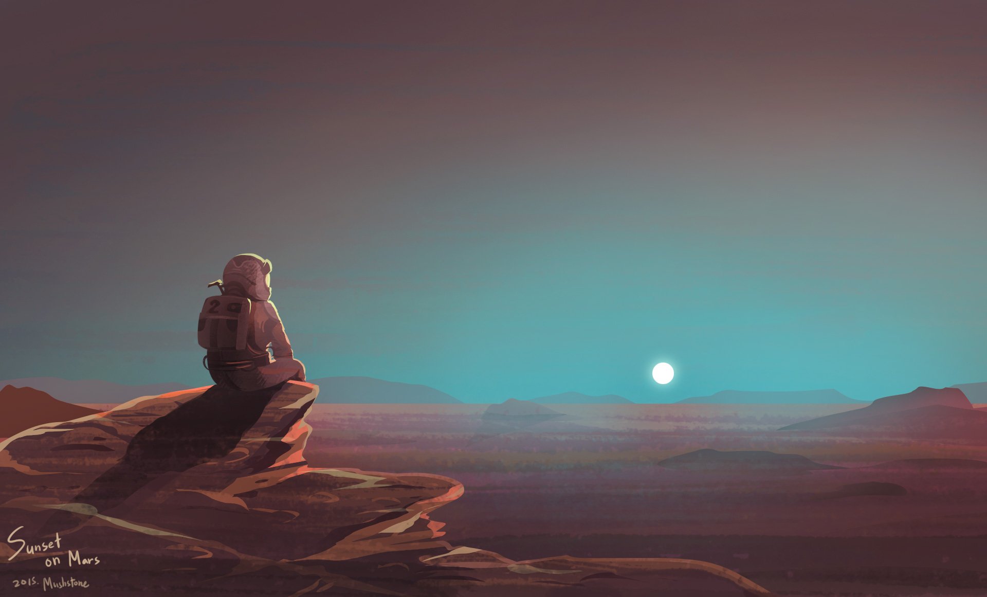 Watching Sunset On Mars