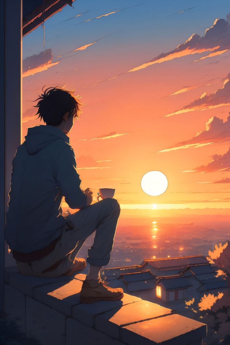Breathtaking Anime Sunset
