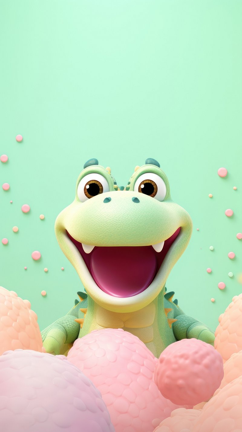 3D Crocodile Image Wallpaper
