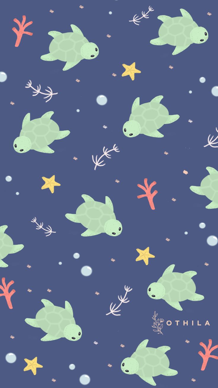 turtle #starfish #blue #sea #ocean #wallpaper #blue #beautiful #nice. Turtle wallpaper, iPhone wallpaper green, Apple watch wallpaper