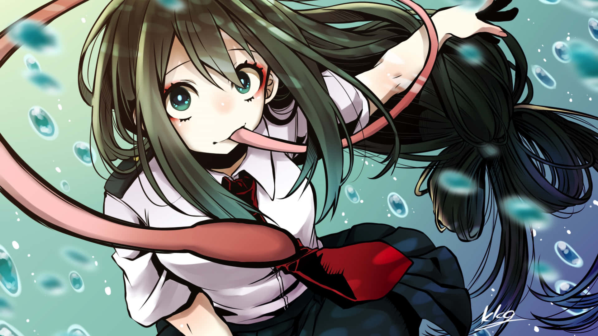 Download Cute Tsuyu Asui My Hero Academia Wallpaper