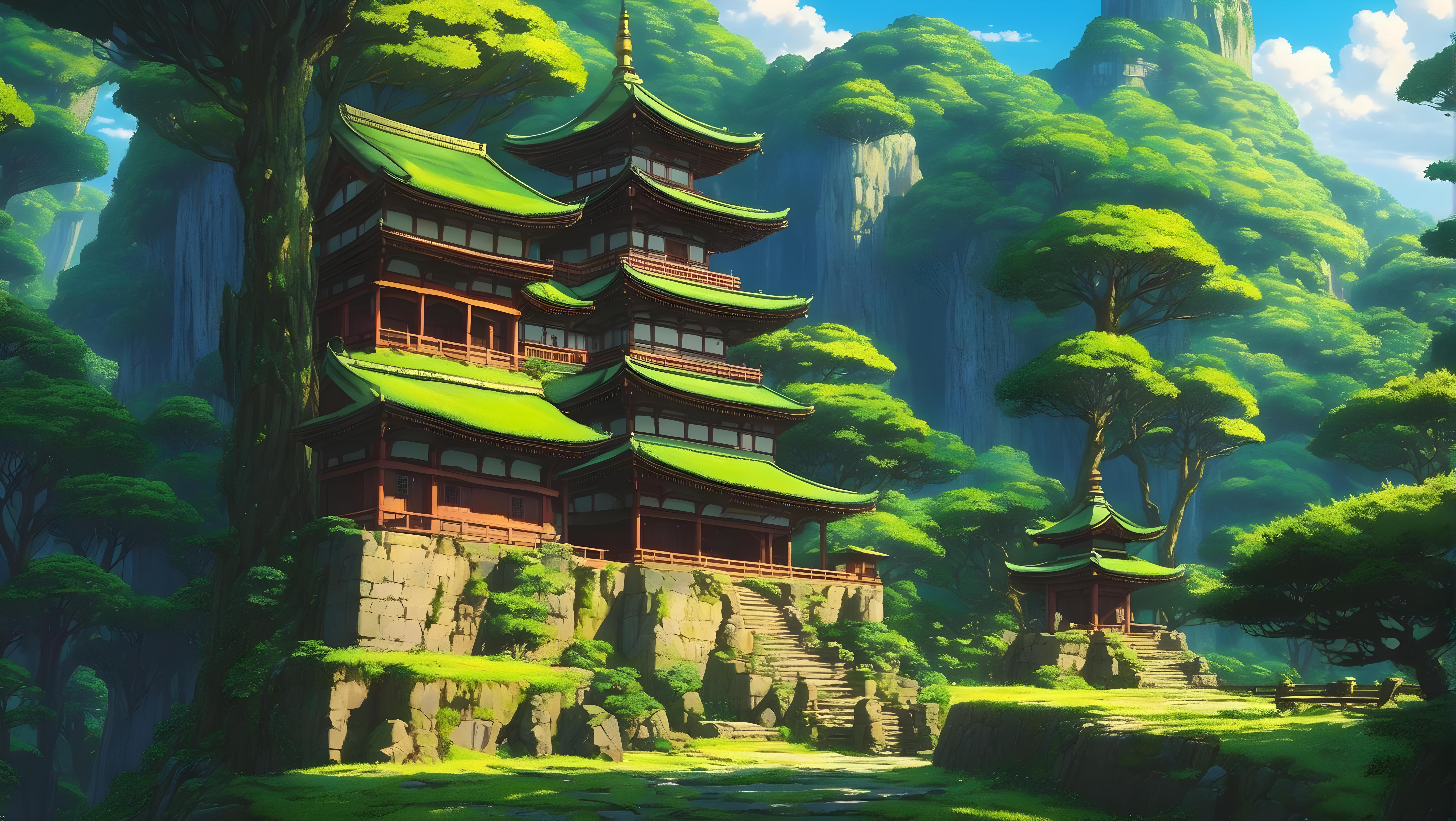 Anime Forest 4k Ultra HD Wallpaper