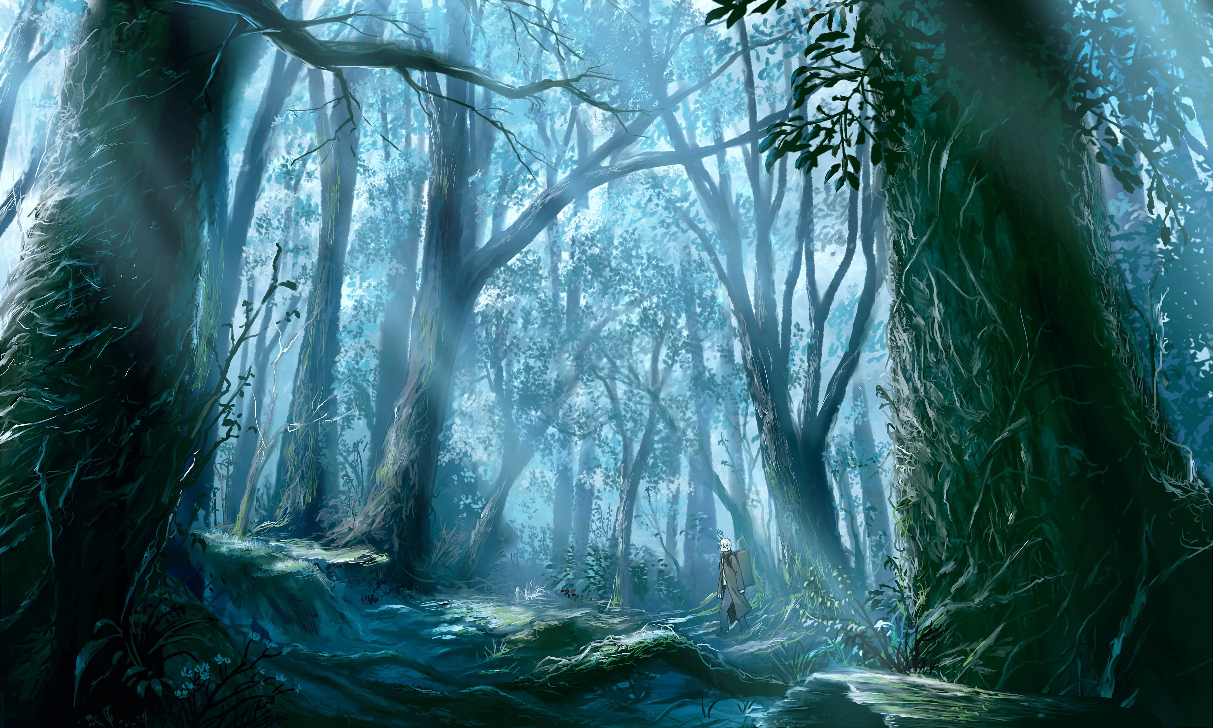 Dark Forest in the anime Master Musi Desktop wallpaper 1280x800