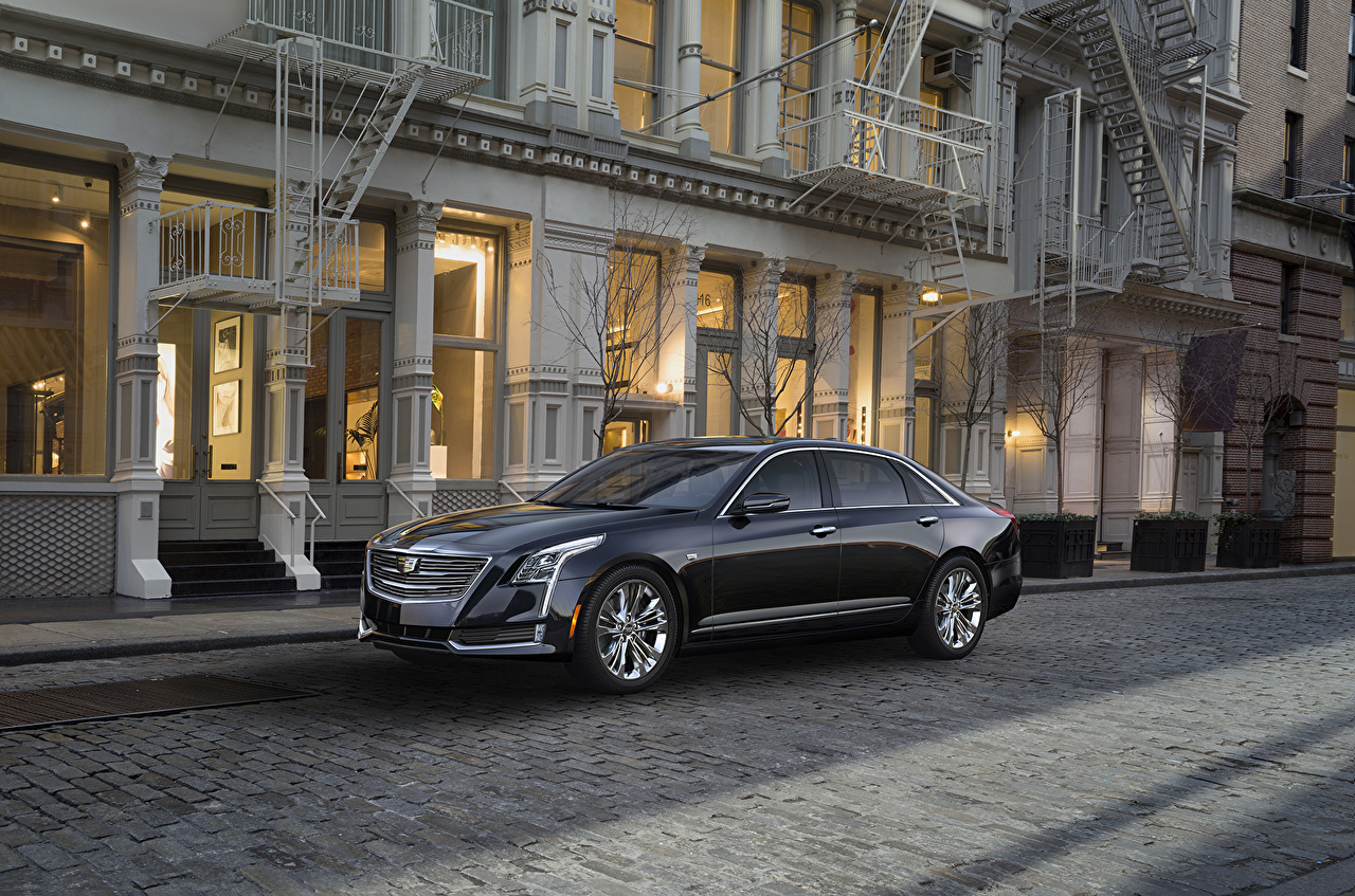 Picture Cadillac 2015 CT6 Black Street Side auto Building